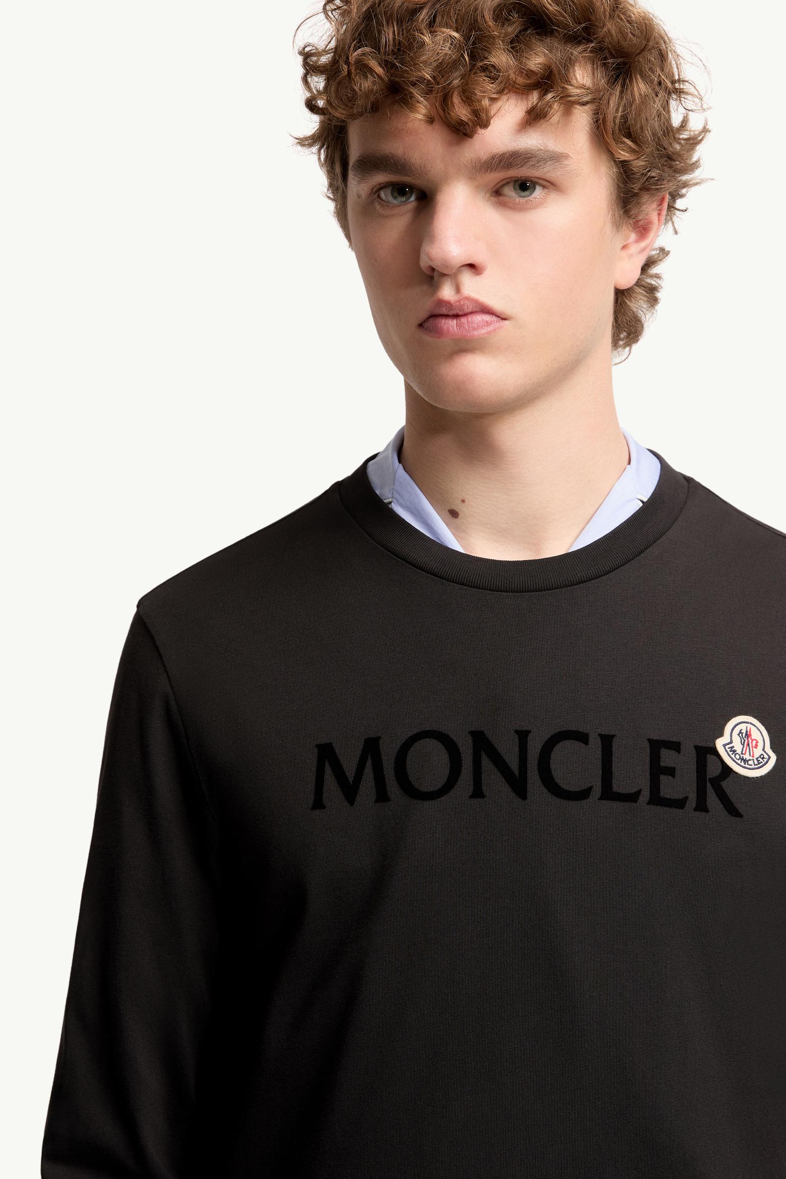 モンクレール　ロゴ スウェットロング ワンピース ブラック XS （M相当） MONCLER（モンクレール） 長袖ワンピース 8I00012 89A1K 999