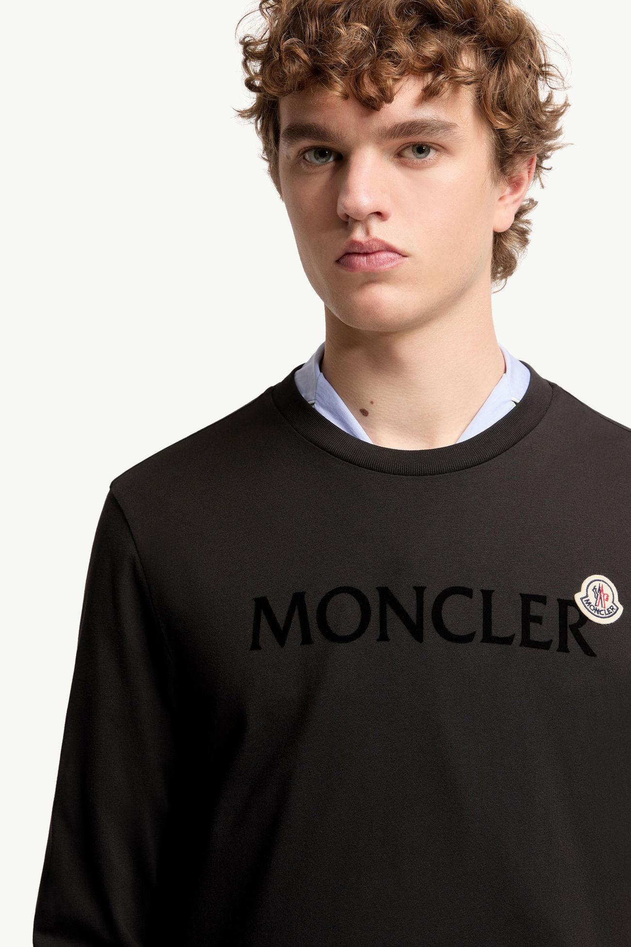 Sweatshirt aus Baumwolle mit Logo Herren Schwarz Moncler 5