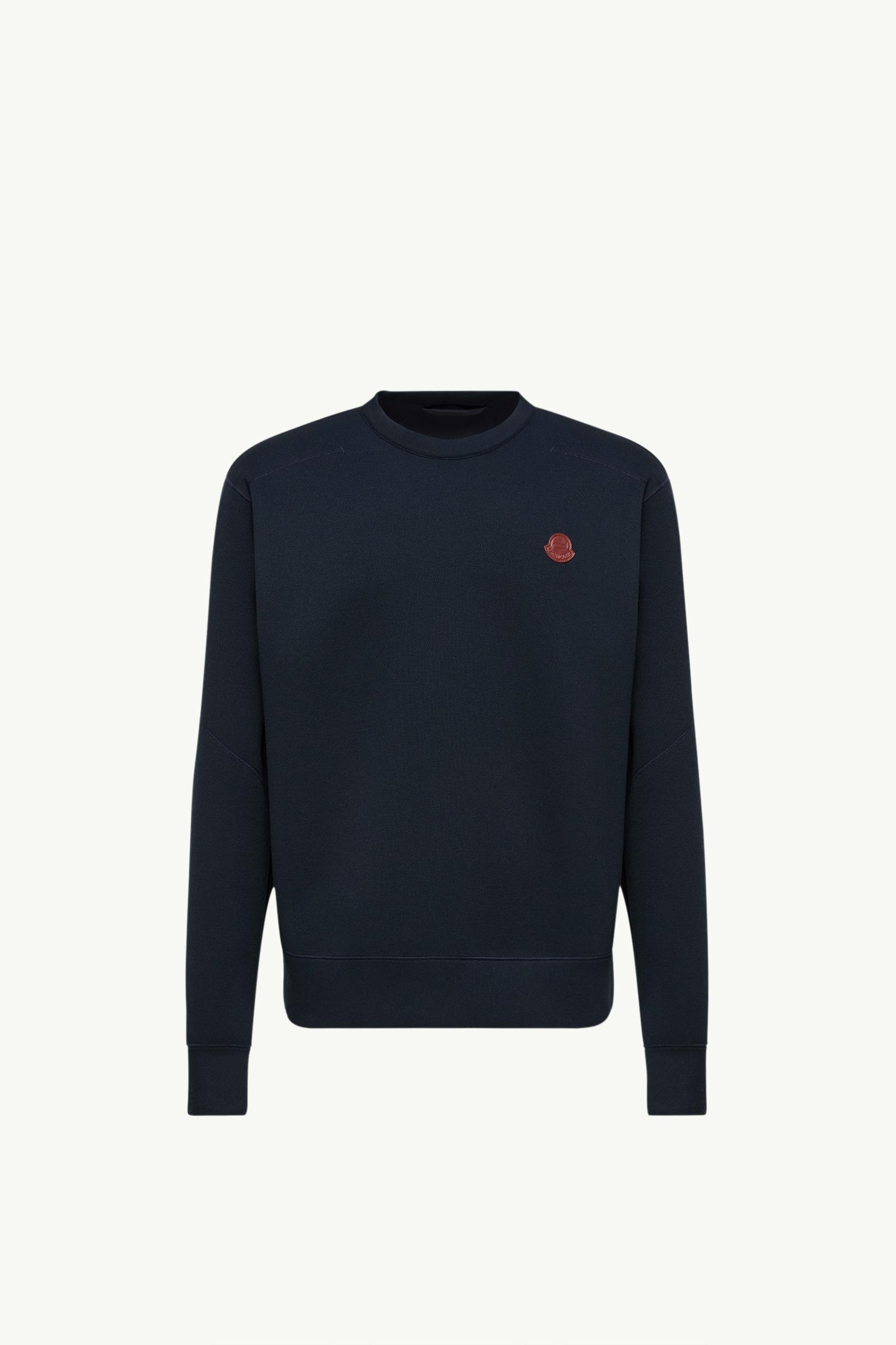Navy Blue Stitch-Detailed Sweatshirt - Sweatshirts for Men