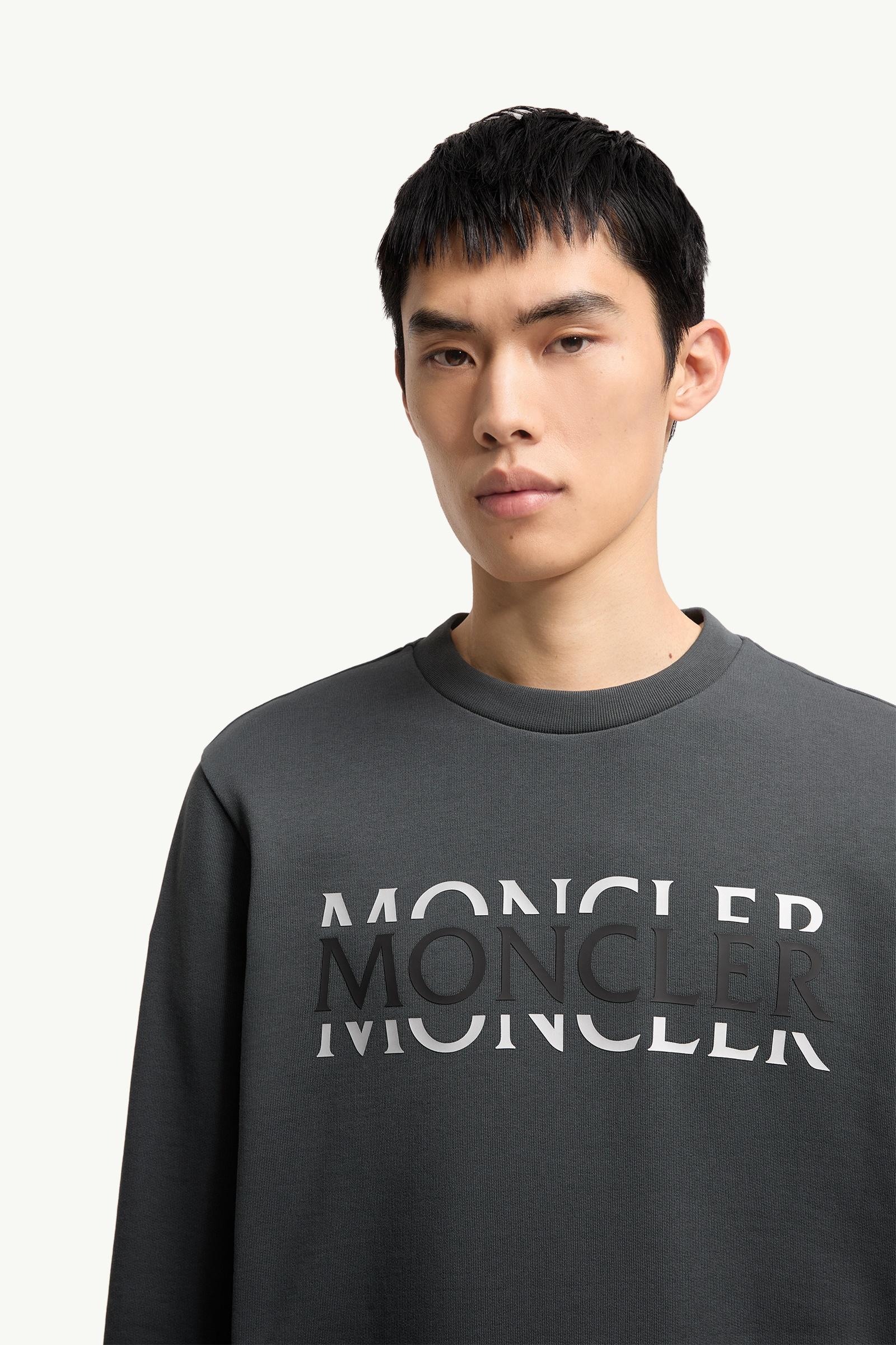MONCLER グレー 長袖Tシャツ ダークグレー Tシャツ : Sweatshirts 向けの Men | モンクレール