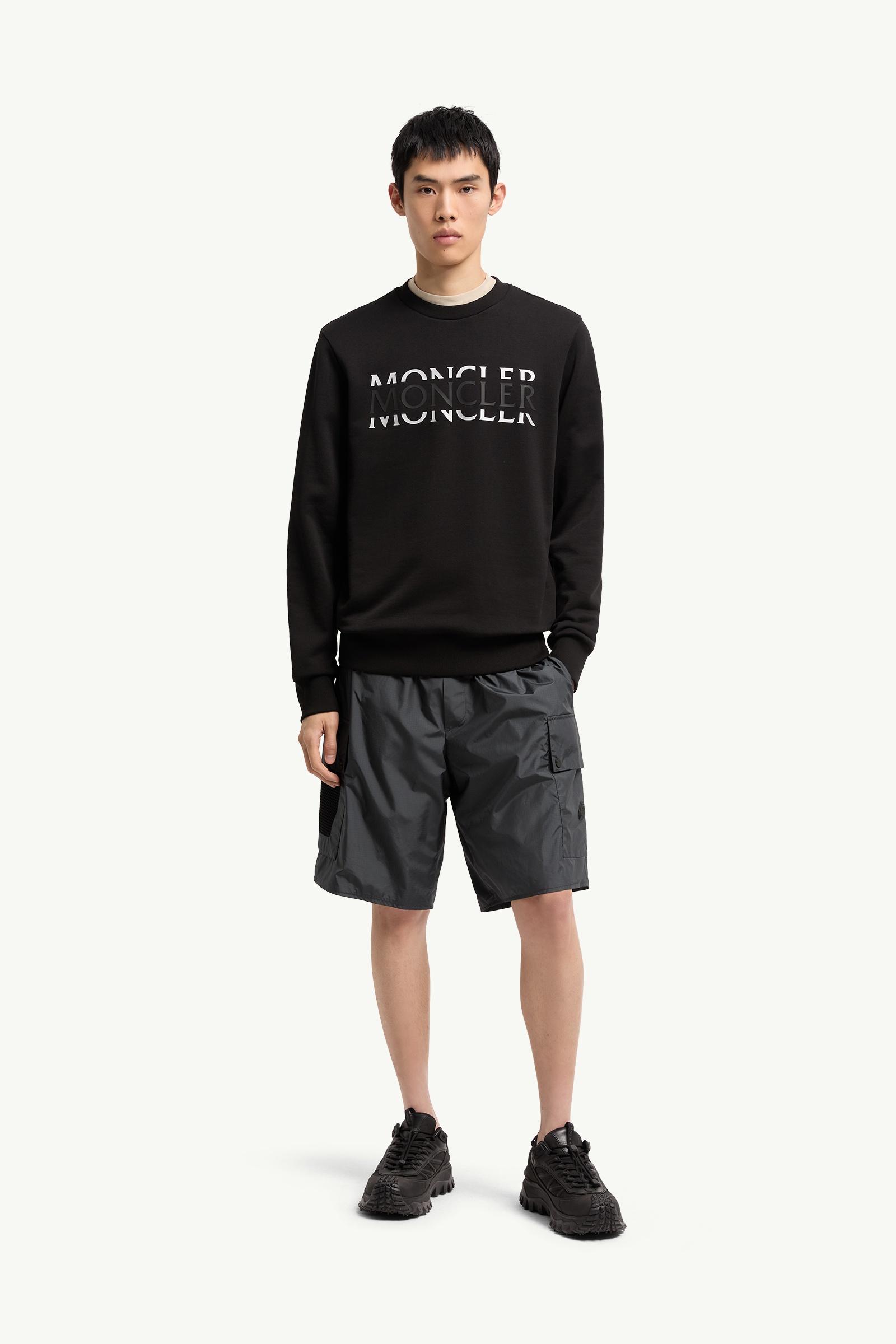 Black Logo Cotton Jersey Long Sleeve T-Shirt - Sweatshirts for Men