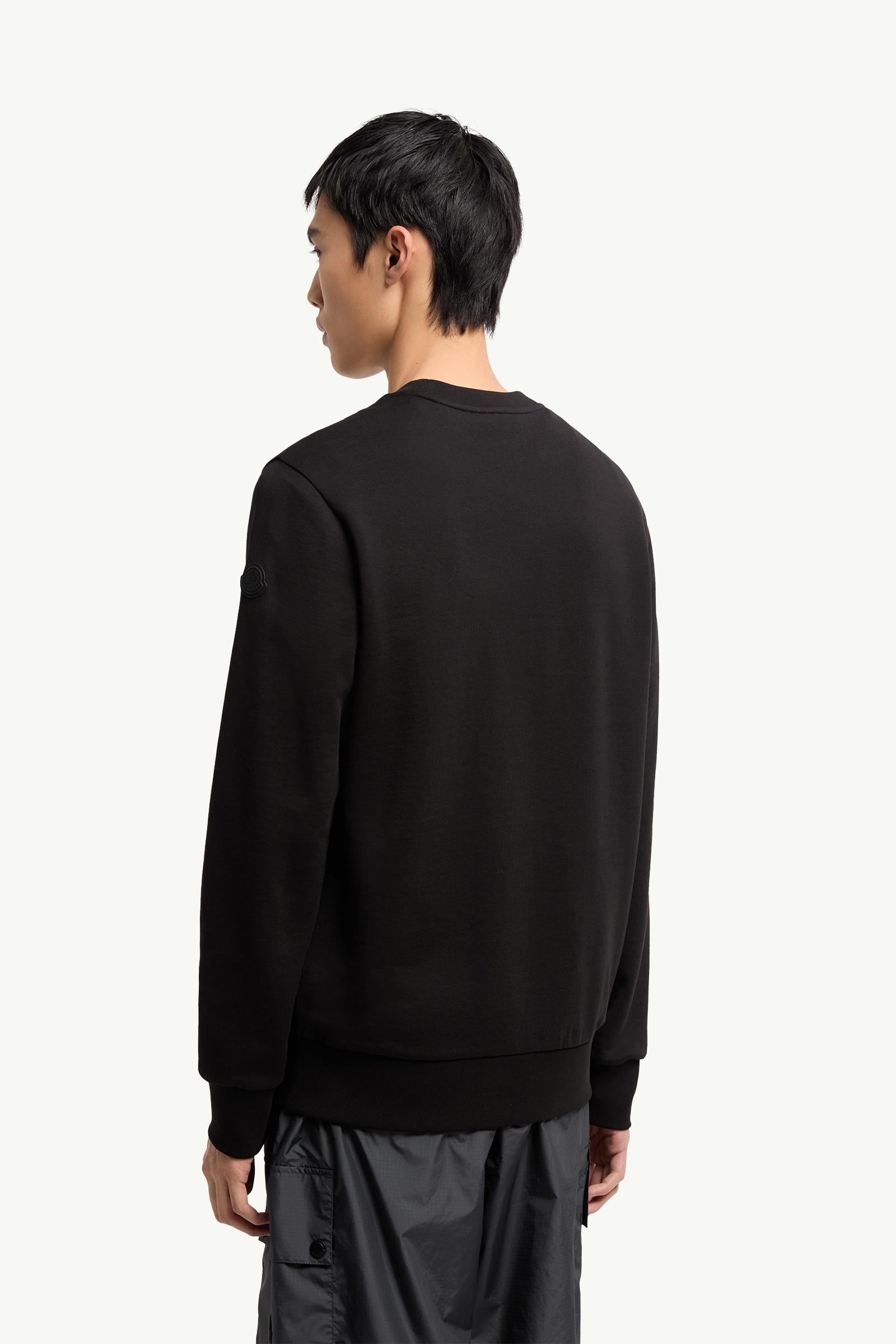 we0458　MONCLER long-sleeved black,L Moncler Men's Long-Sleeve Zip Polo Sweater | Neiman Marcus
