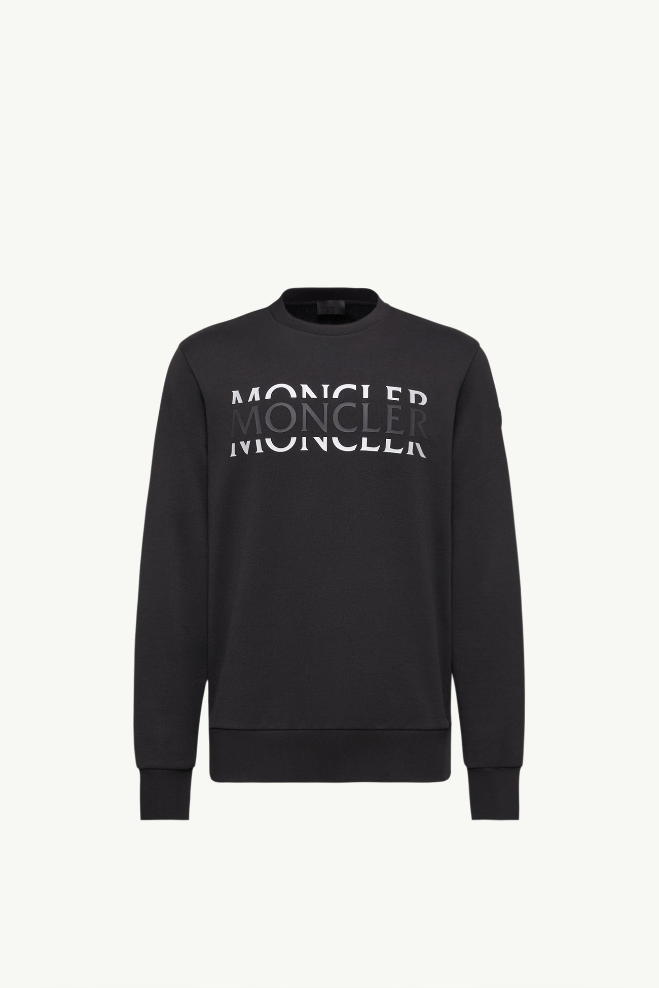 로고 코튼 저지 롱 슬리브 티셔츠 남성 블랙 Moncler 2