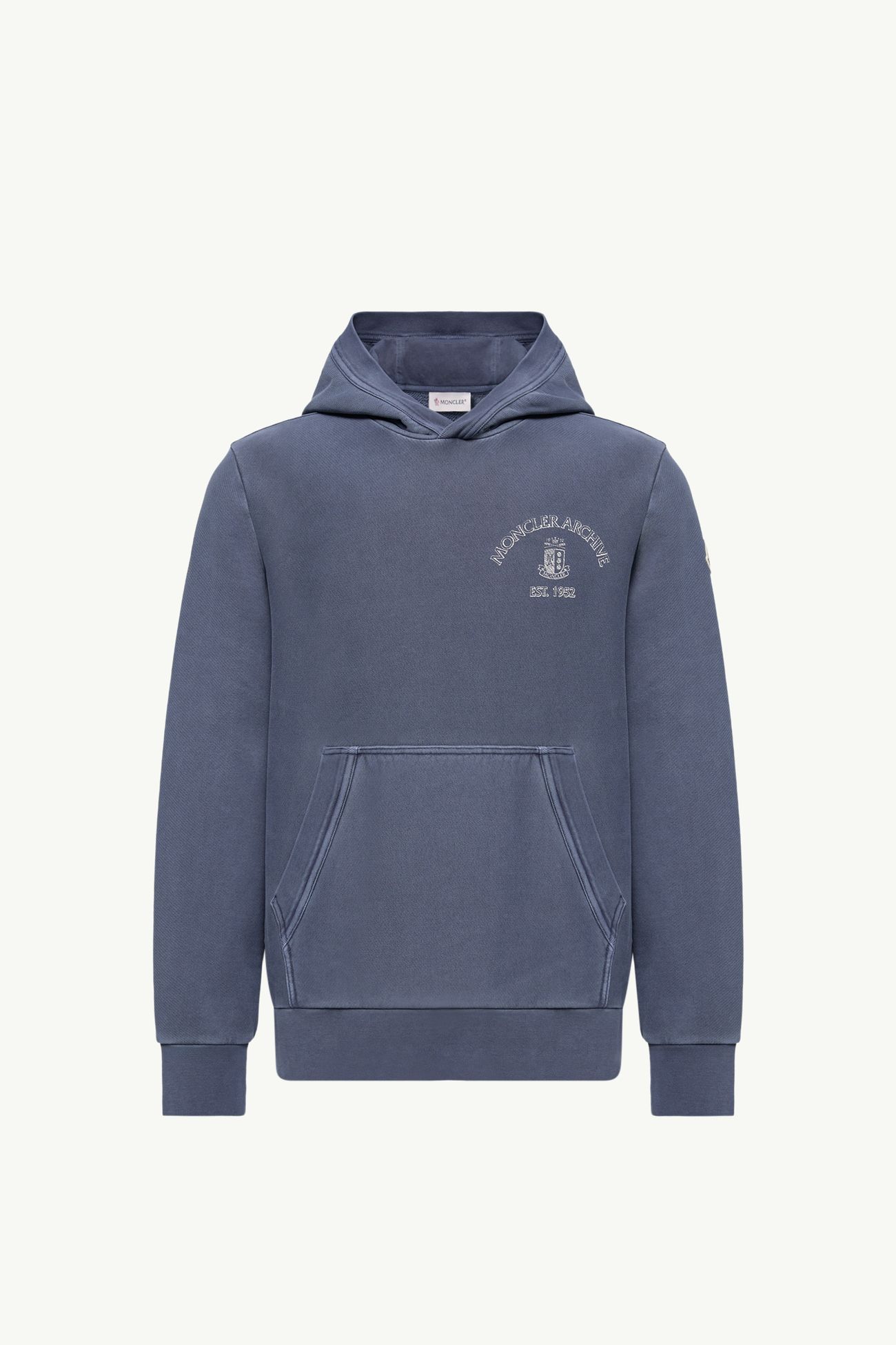 男士划船标识棉质连帽卫衣 男士 钴蓝色 Moncler 2