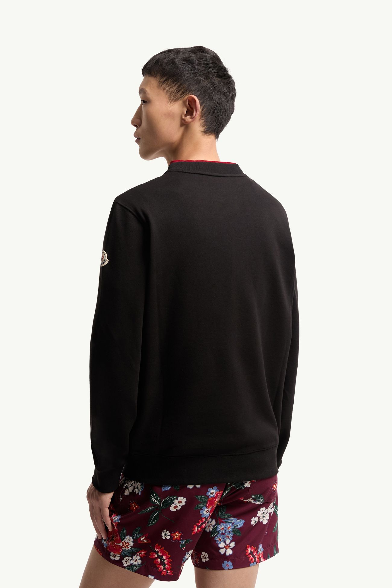 Sweatshirt mit Logo aus einer Baumwollmischung Herren Schwarz Moncler 4