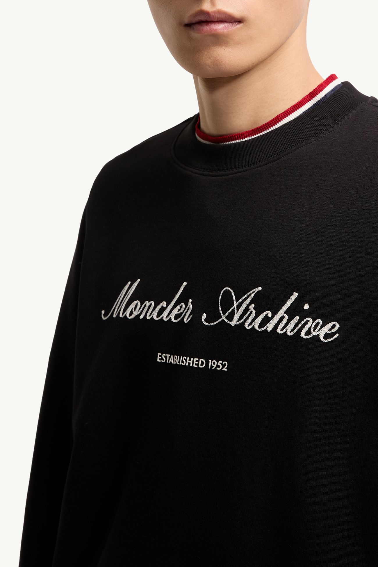 Sweatshirt mit Logo aus einer Baumwollmischung Herren Schwarz Moncler 5
