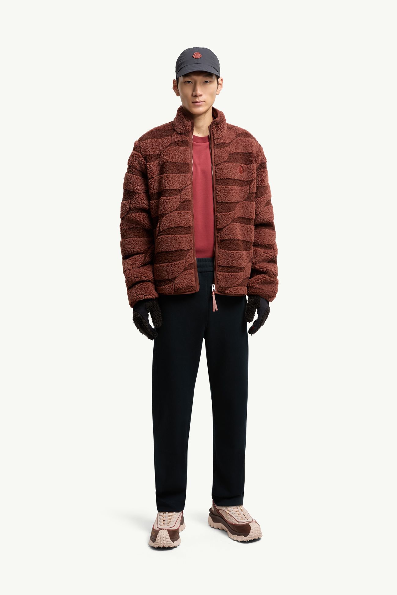 縫線細節運動褲 男士 海軍藍色 Moncler 0