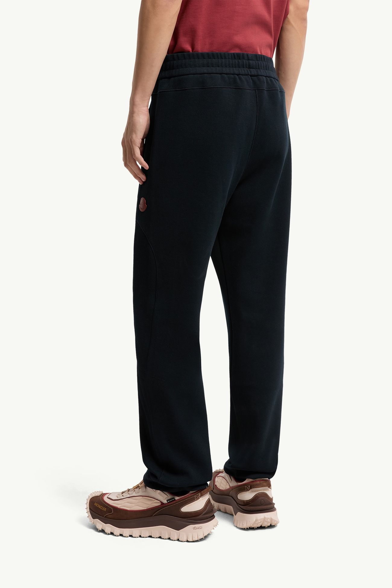 Stitch-Detailed Sweatpants Men Navy Blue Moncler 4