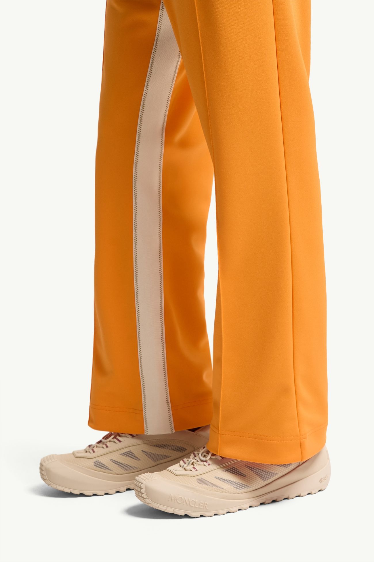 Pantalon de survêtement surpiqué Hommes Jaune Moncler 1