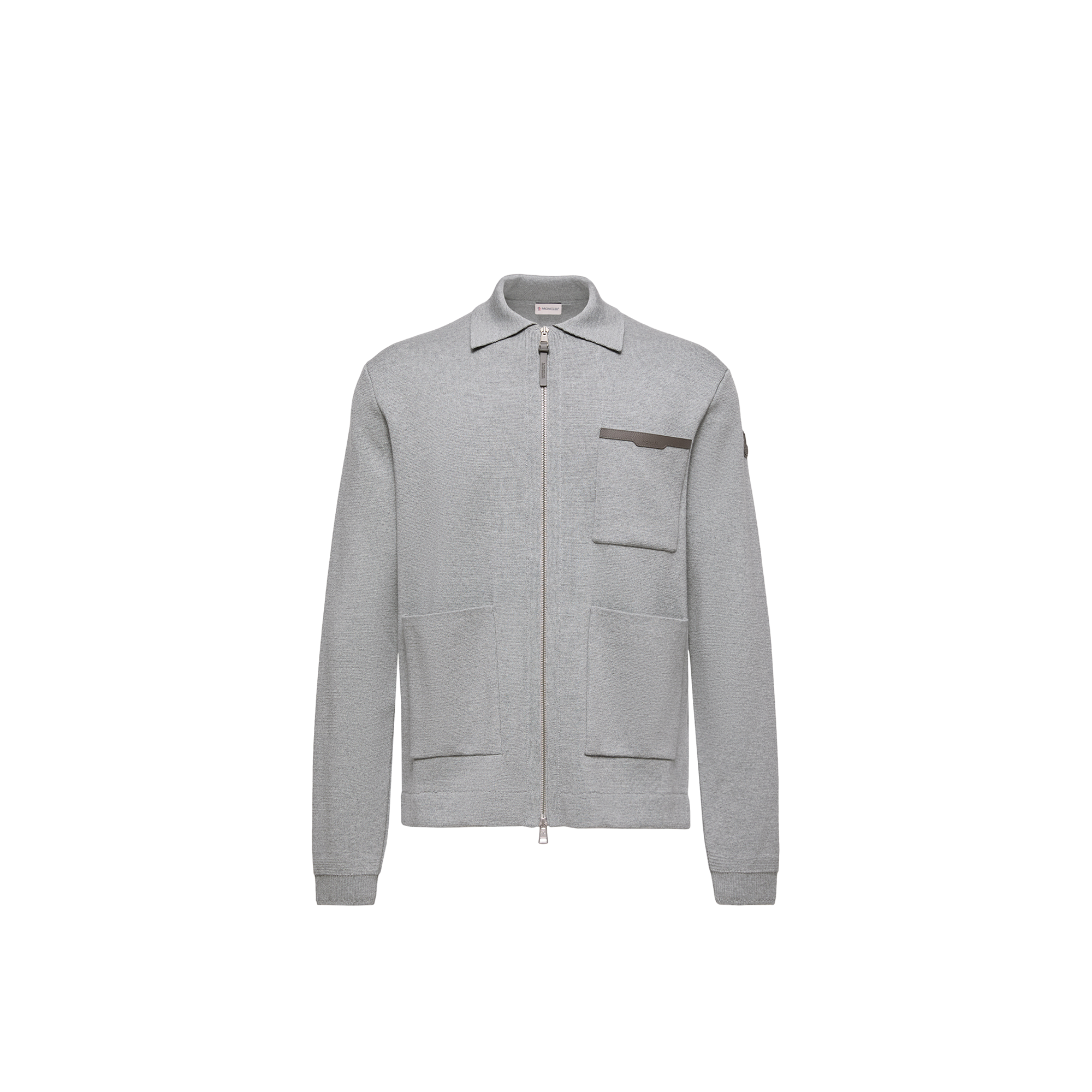 Moncler Collection - Men - Cardigan - L - Gray - Virgin Wool