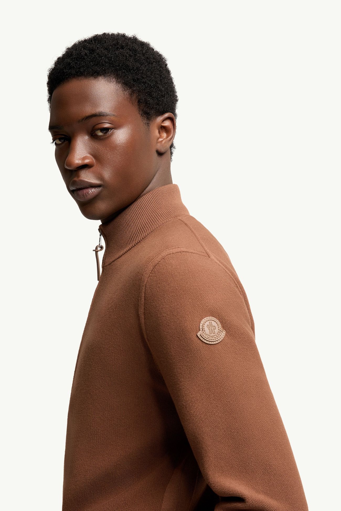 코튼 집업 카디건 남성 라이트 브라운 Moncler 1