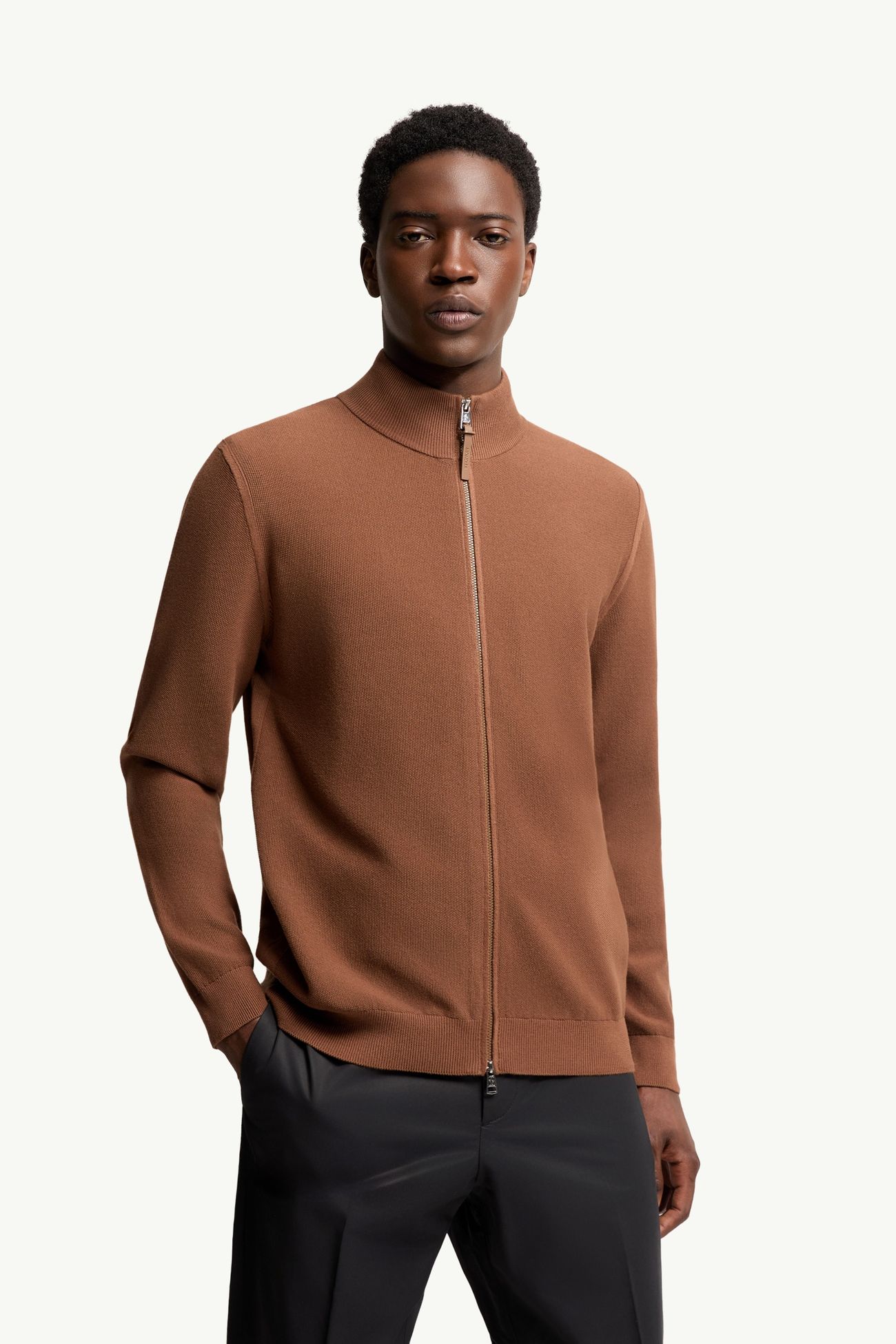 코튼 집업 카디건 남성 라이트 브라운 Moncler 3