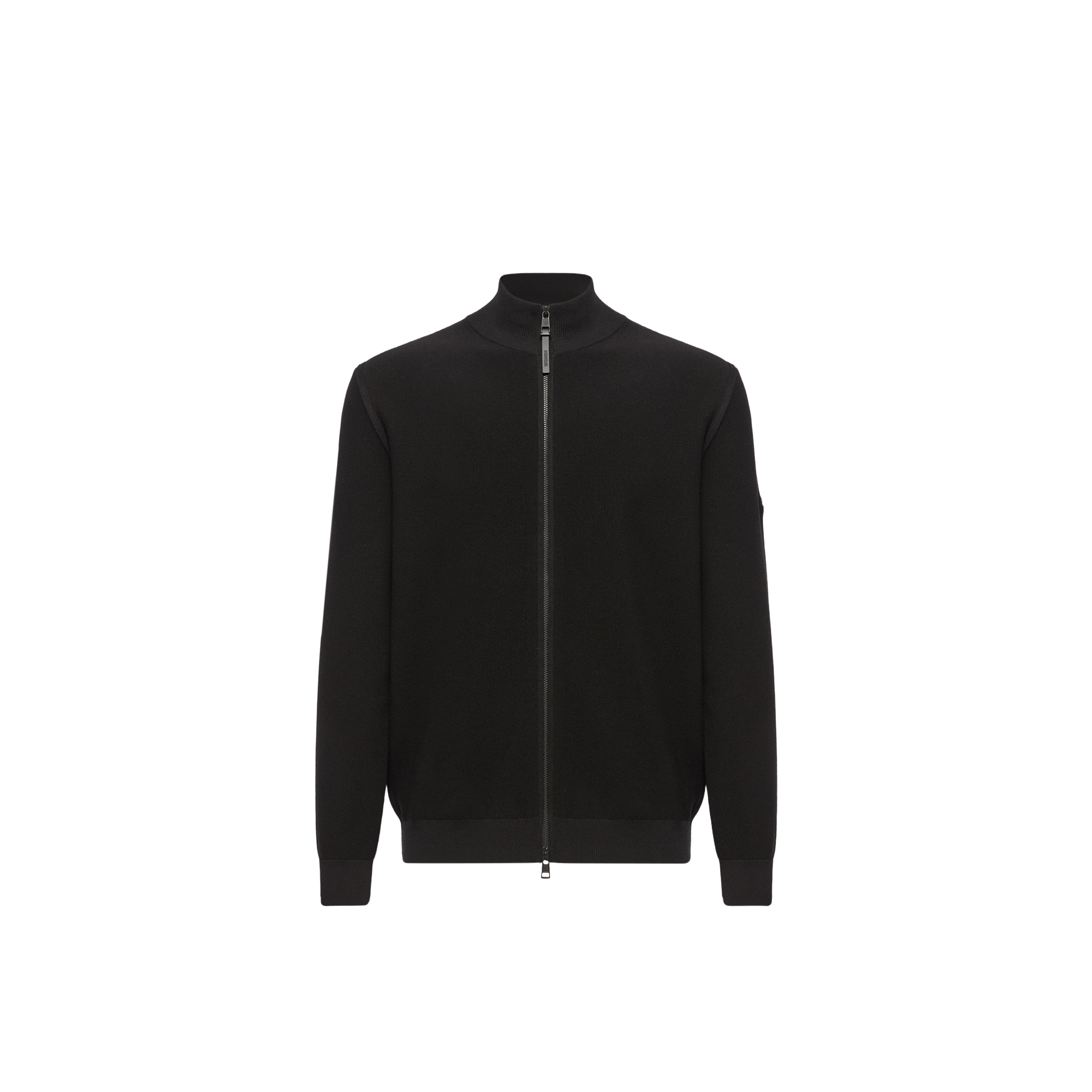 Moncler   Cotton Zip-Up Cardigan for Men in Black, Size: Xl