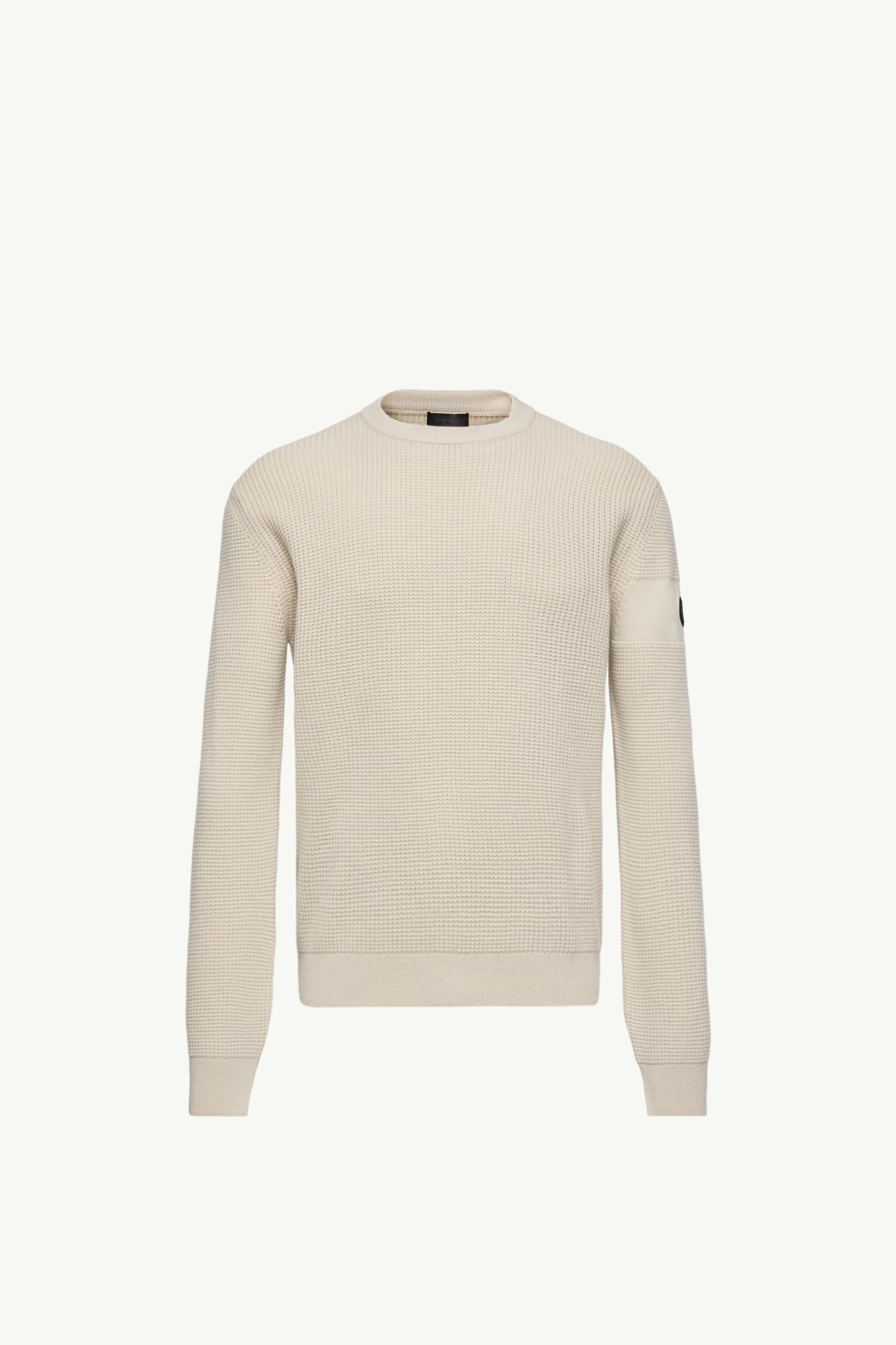 Logo Wool Jumper Men Light Beige Moncler, 1 of 0