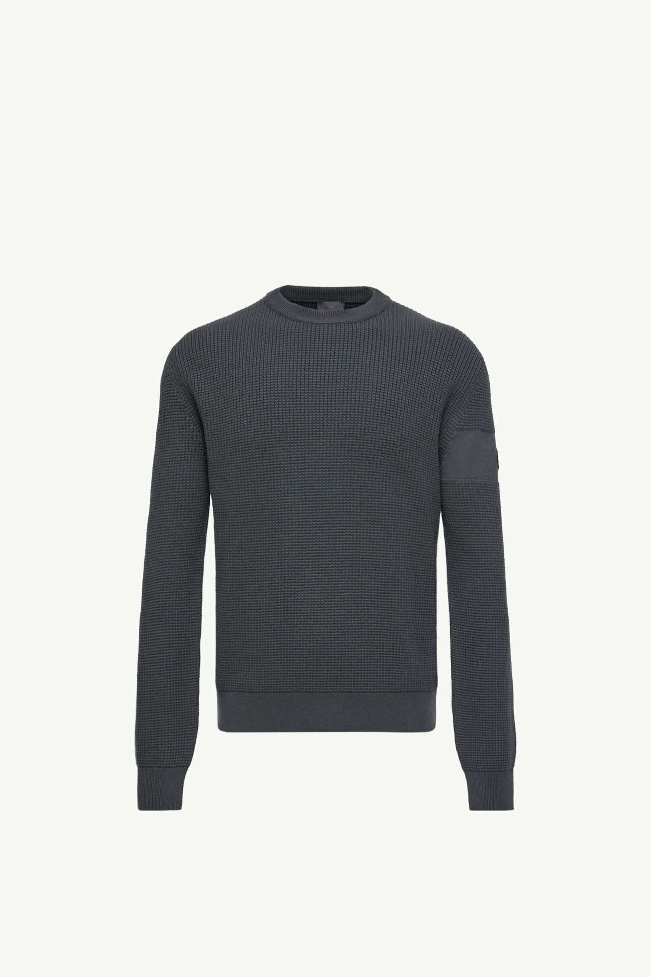 Logo Wool Sweater Men Dark Grey Moncler 2