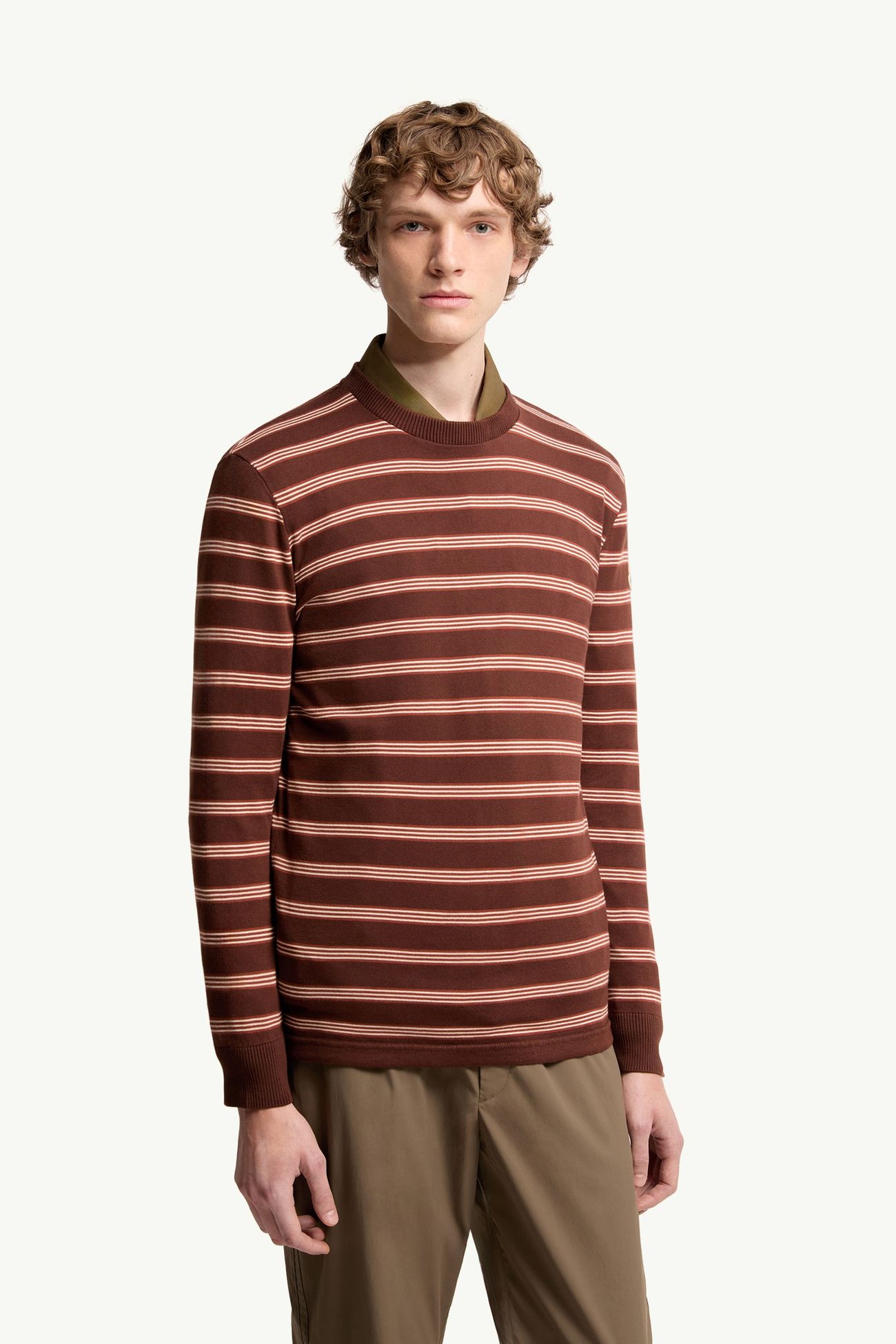 Jersey de algodón a rayas Hombre Moncler 3