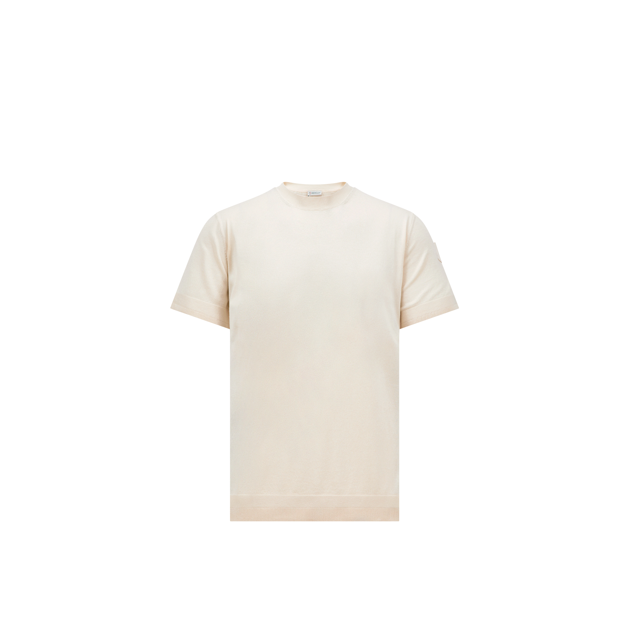 Moncler   Silk & Cotton T-Shirt for Men in White, Size: L
