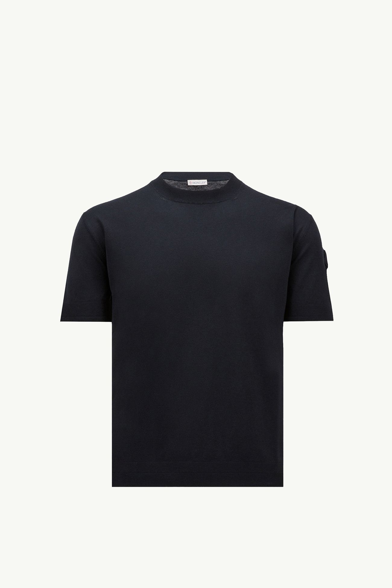 Silk & Cotton T-Shirt Men Navy Blue Moncler 2