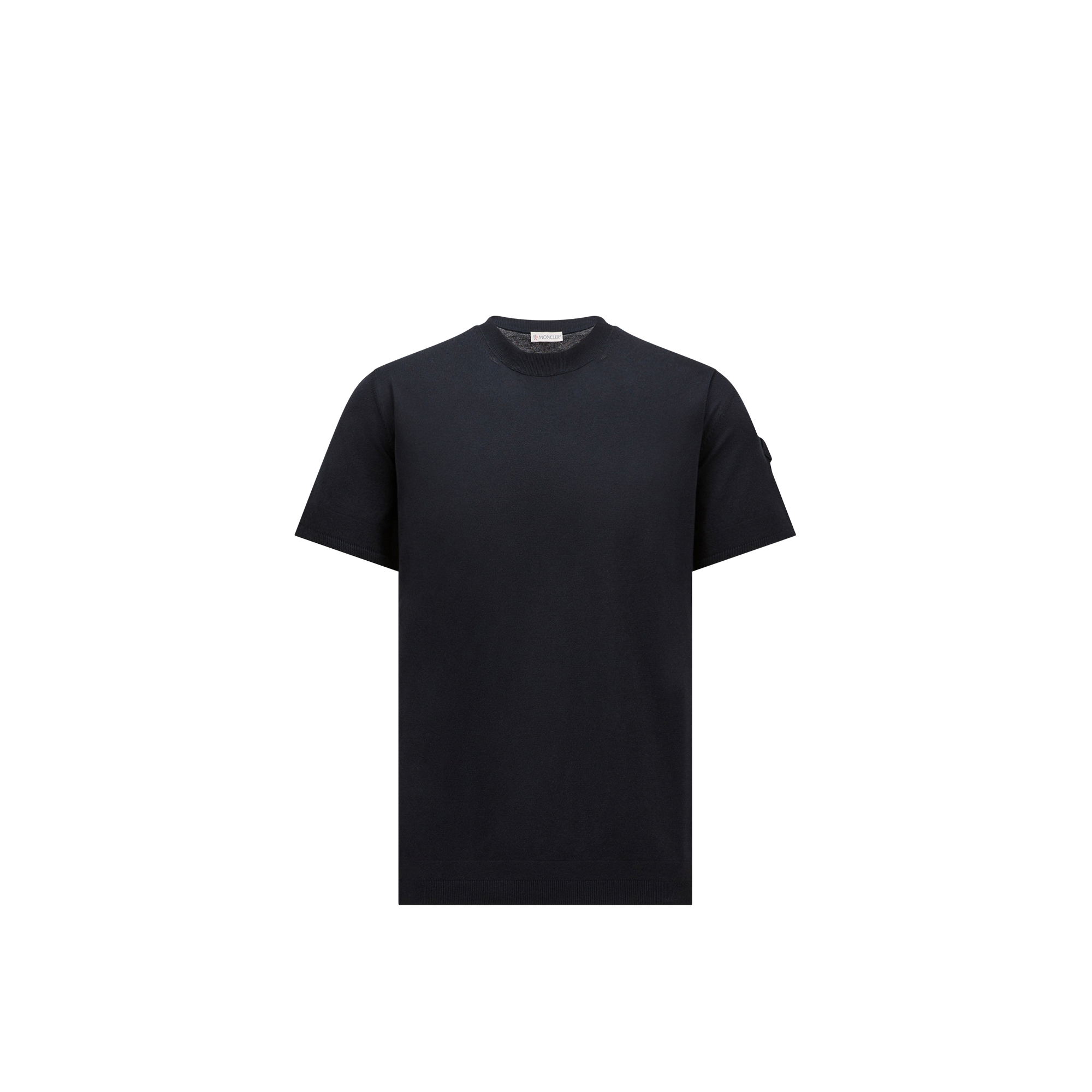 Moncler   Silk & Cotton T-Shirt for Men in Blue, Size: Xl