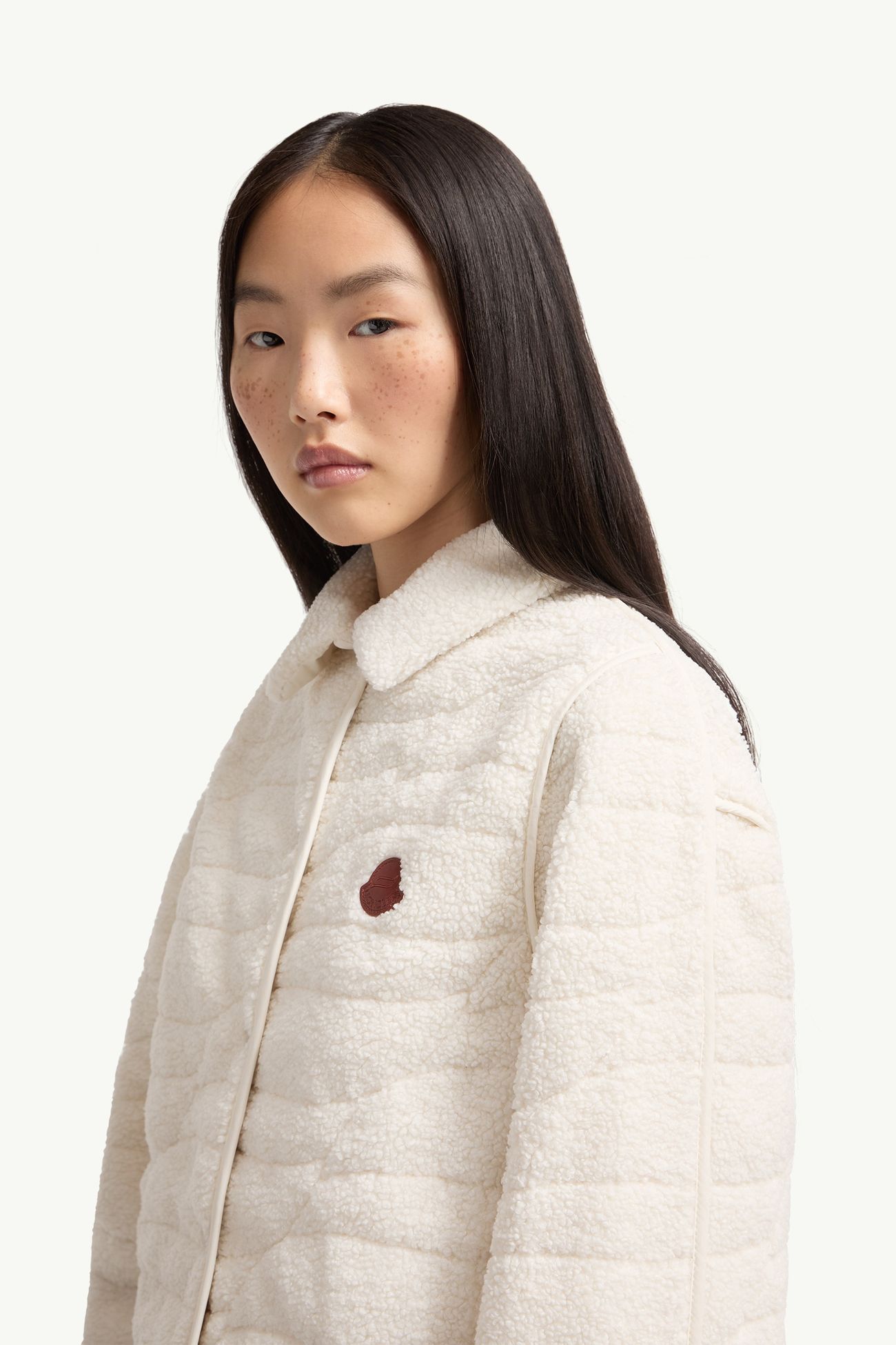Veste matelassée Tienma en teddy Femmes Blanc Ivoire Moncler 1