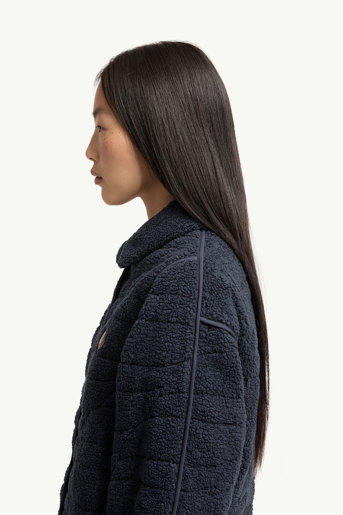 Tienma Teddy Padded Jacket Women Navy Blue Moncler 1