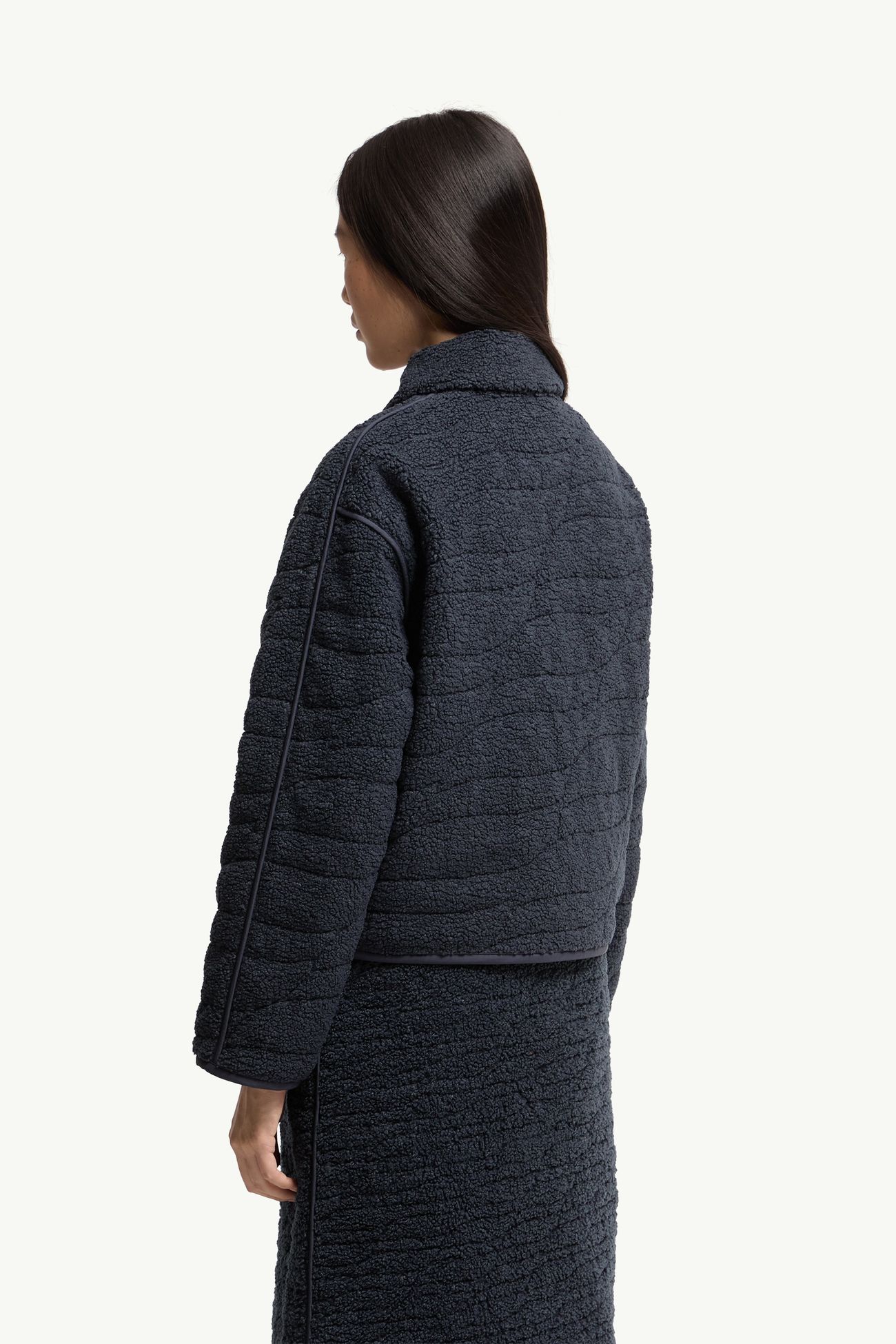 Tienma Teddy Padded Jacket Women Navy Blue Moncler 4