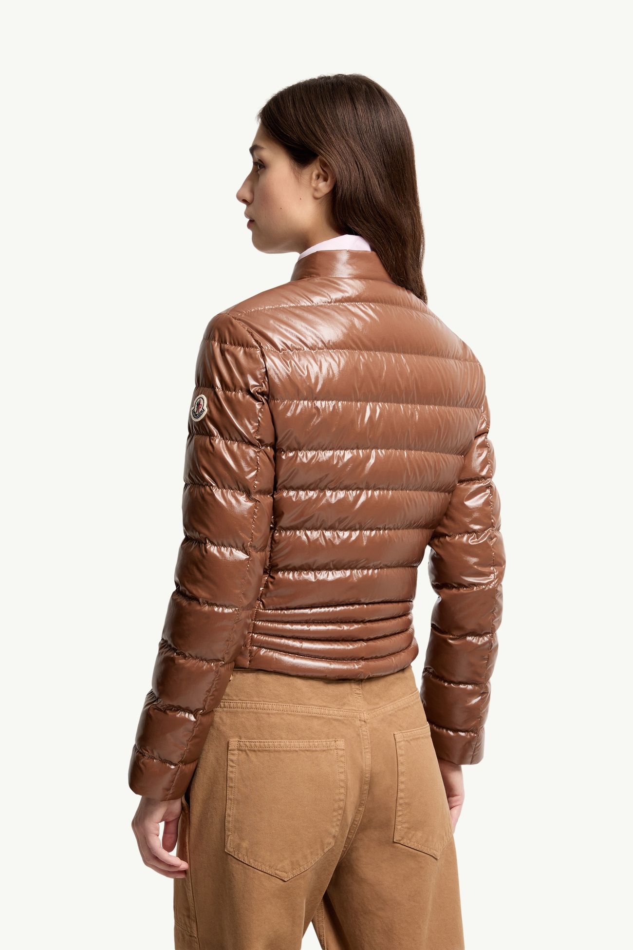 Papillon 쇼트 다운 재킷 여성 브라운 Moncler 4