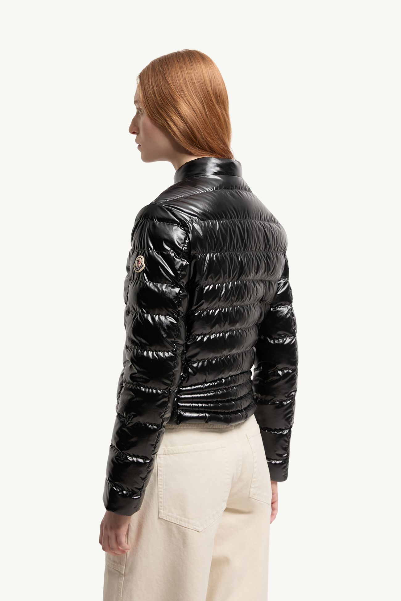 Papillon kurze Daunenjacke Damen Schwarz Moncler 4