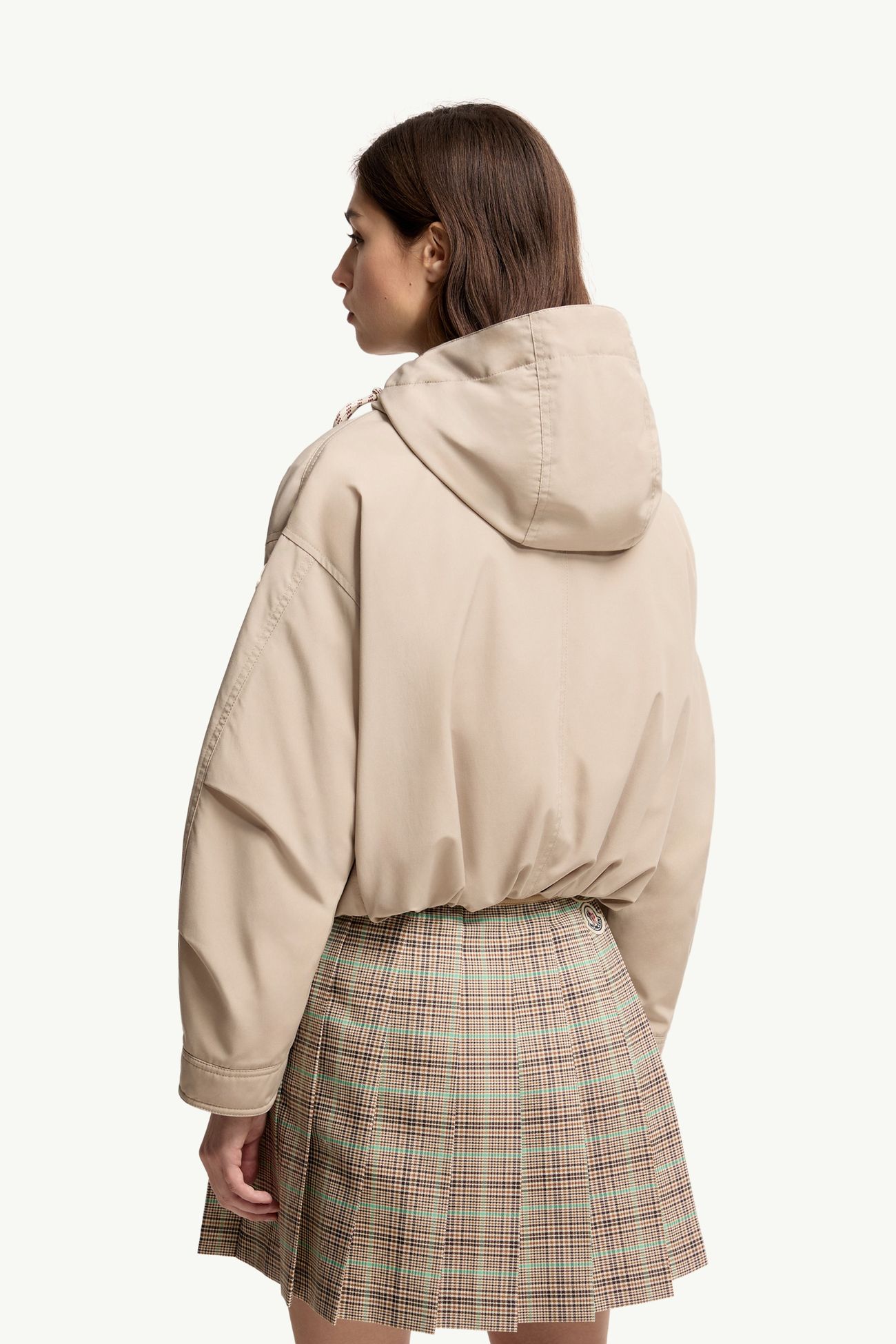Piumino corto Eucalyptus con cappuccio Donna Beige Moncler 4