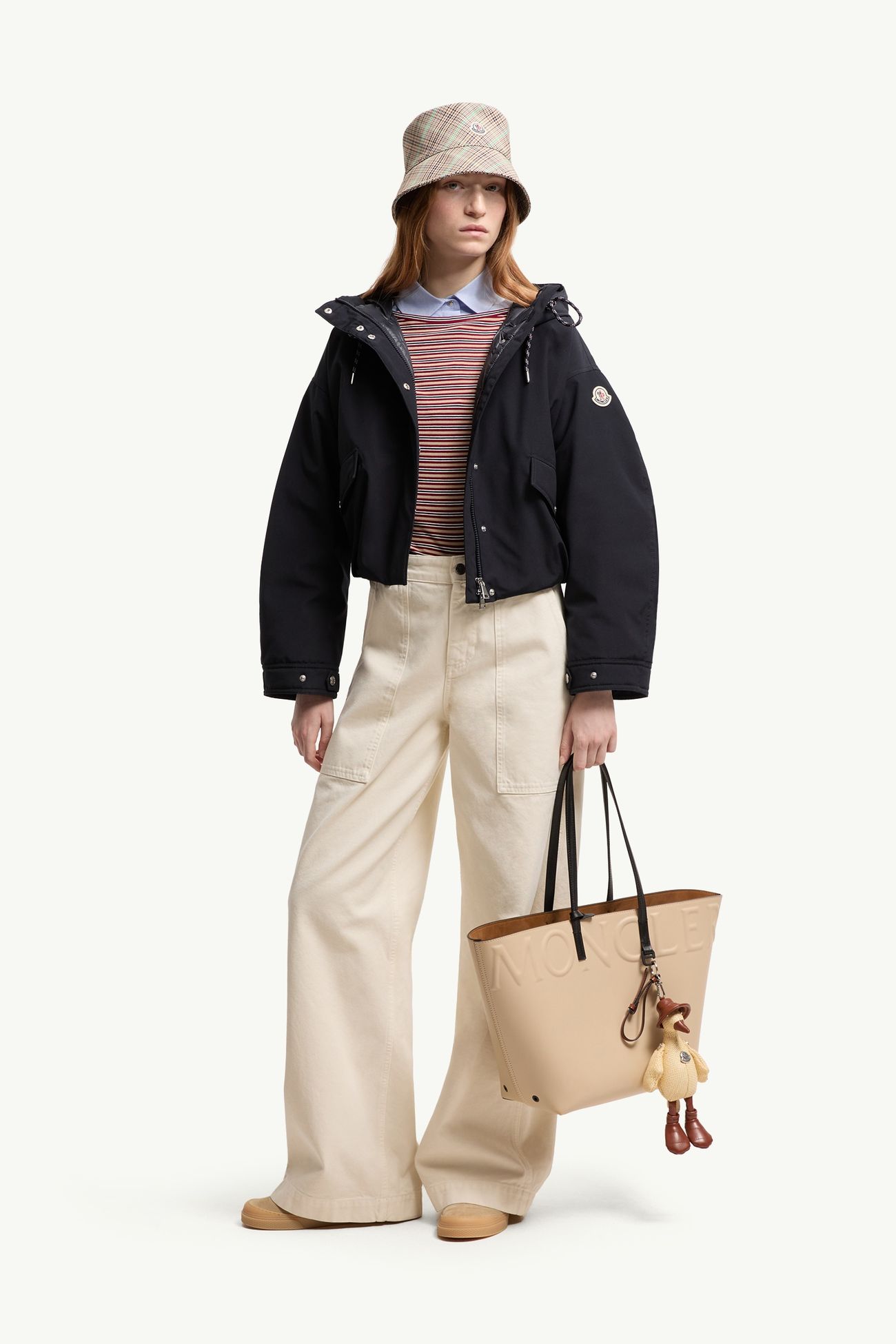 Eucalyptus連帽短身羽絨外套 女士 海軍藍色 Moncler 0