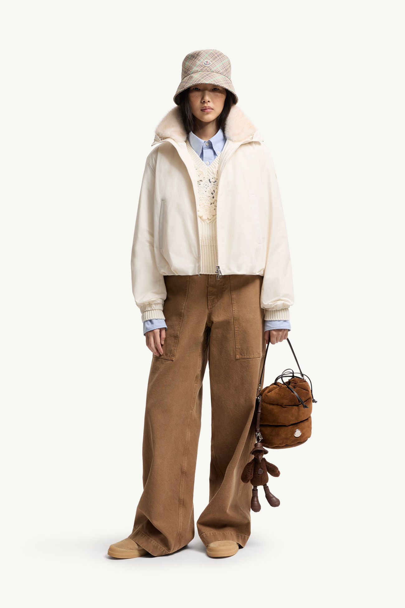 Doudoune courte 3-en-1 Pervenche Femmes Blanc Moncler 0