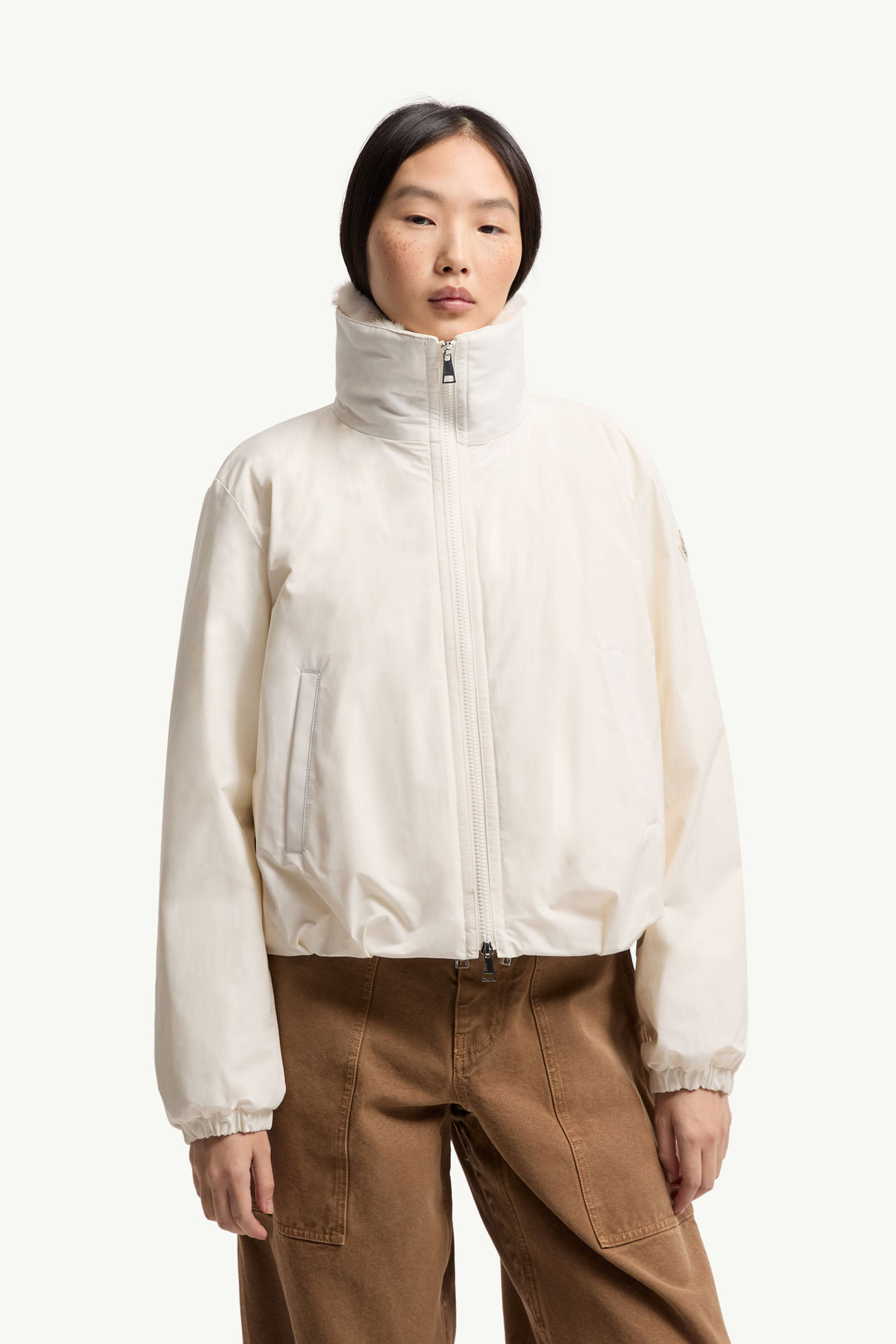 Pervenche三合一短身羽絨外套 女士 白色 Moncler 3