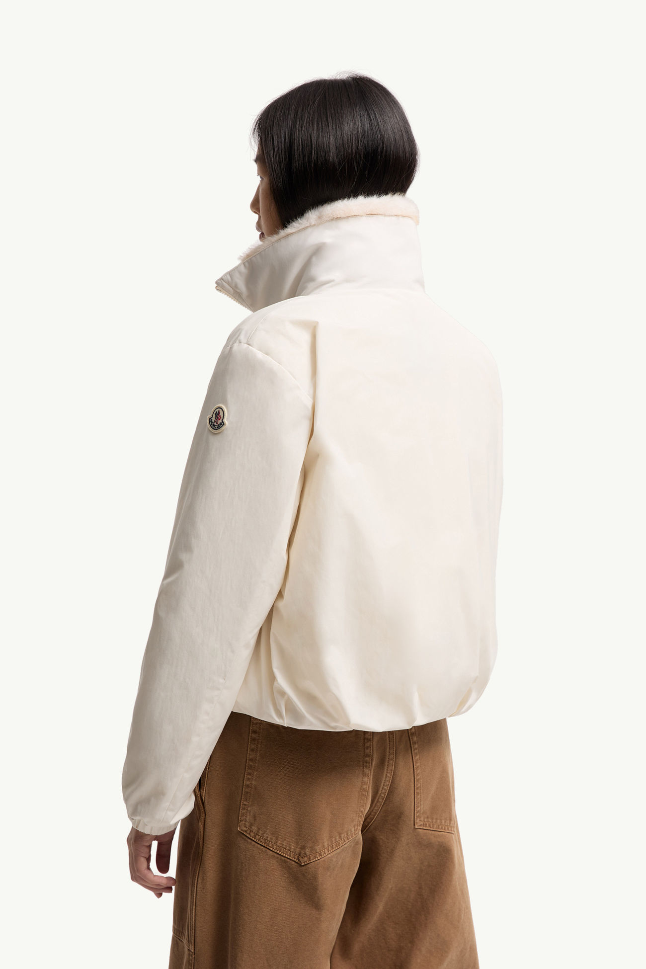 Pervenche kurze 3-in-1 Daunenjacke Damen Weiß Moncler 4