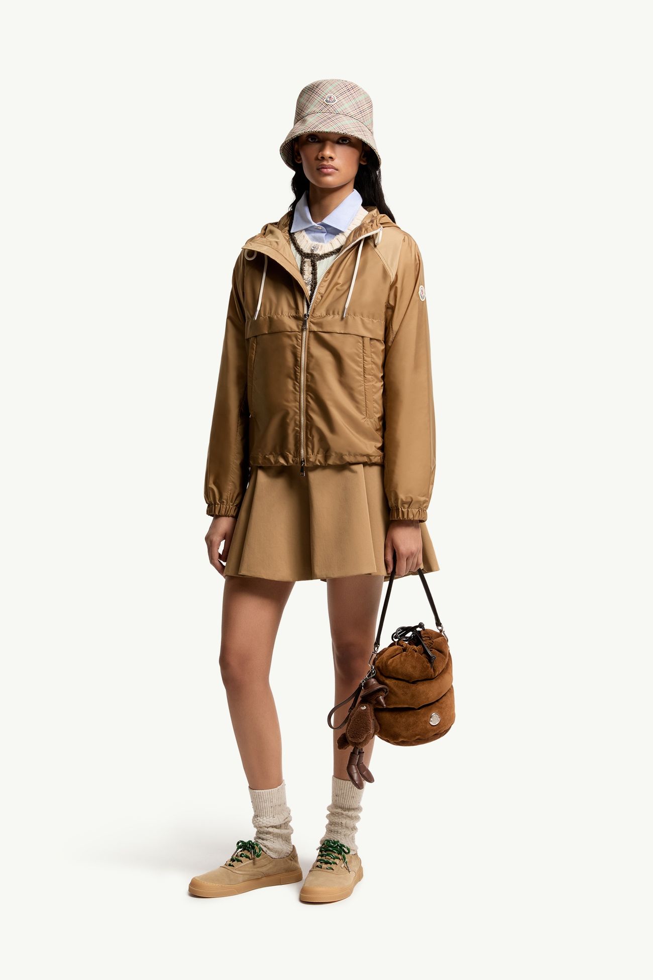 Coquelicot連帽外套 女士 駱駝米色 Moncler 0