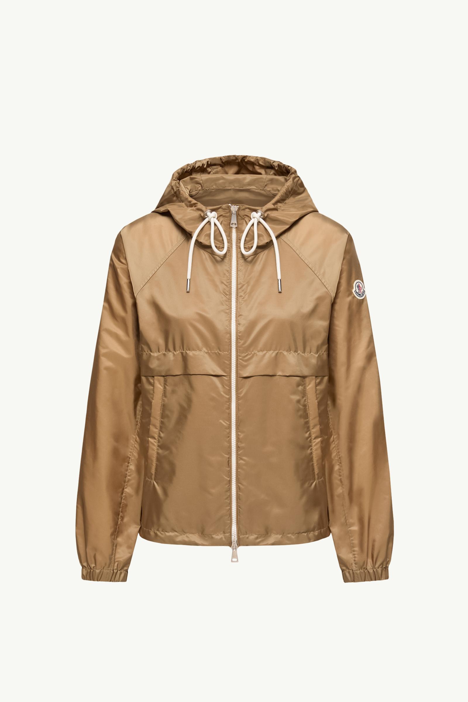 Camel Beige Coquelicot Hooded Jacket - Windbreakers & Raincoats