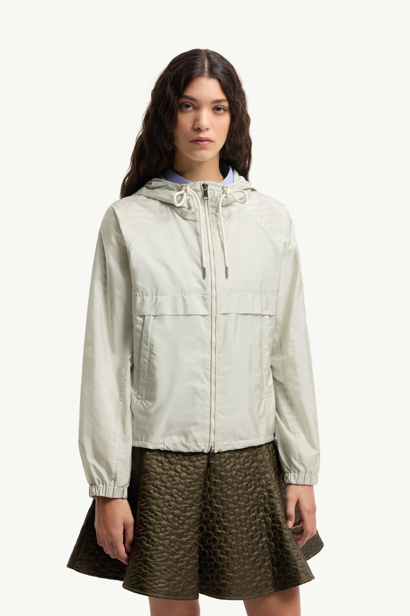 Light Green Coquelicot Hooded Jacket - Windbreakers & Raincoats