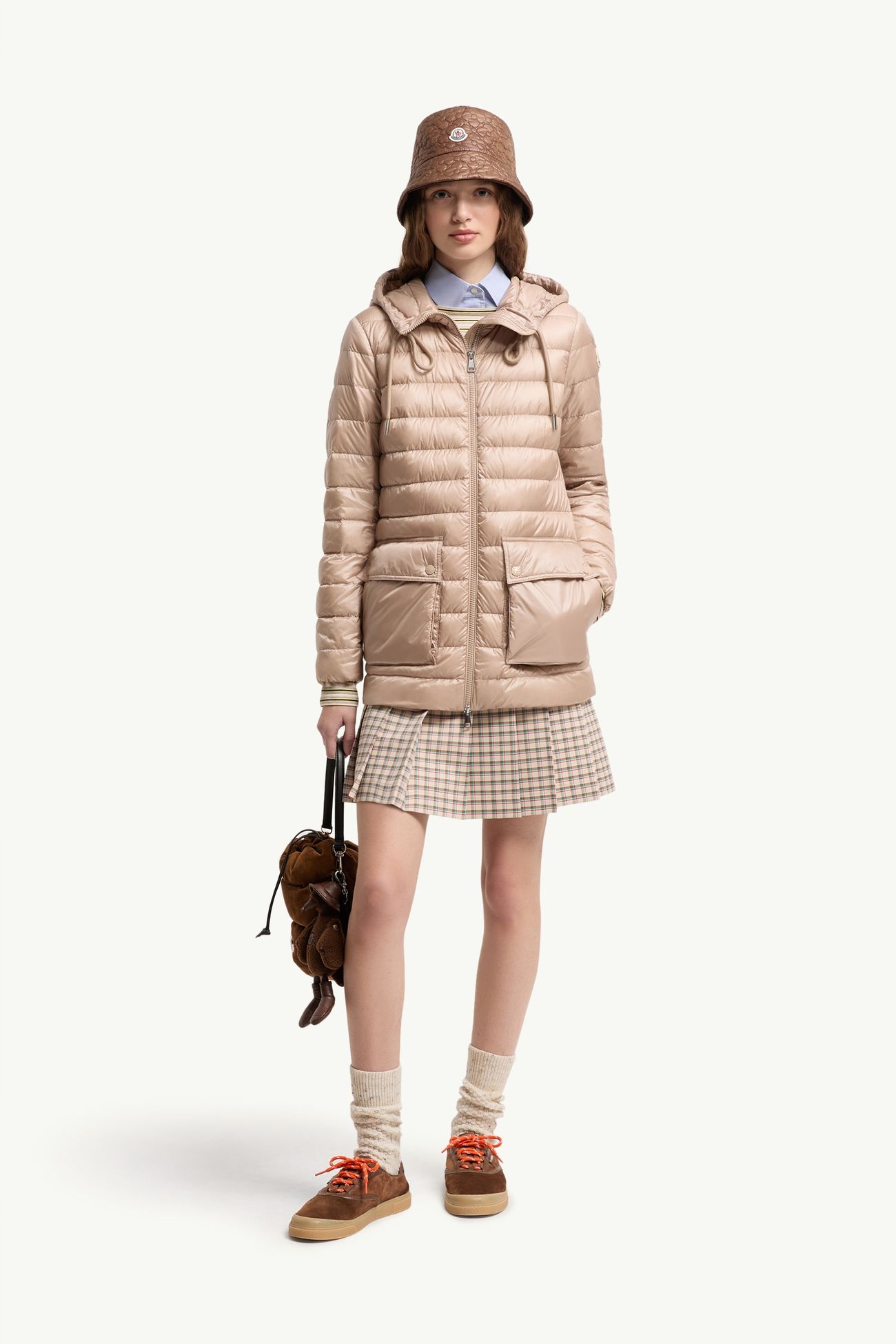 Jasmin ショートダウンジャケット レディース ライトベージュ Moncler 0