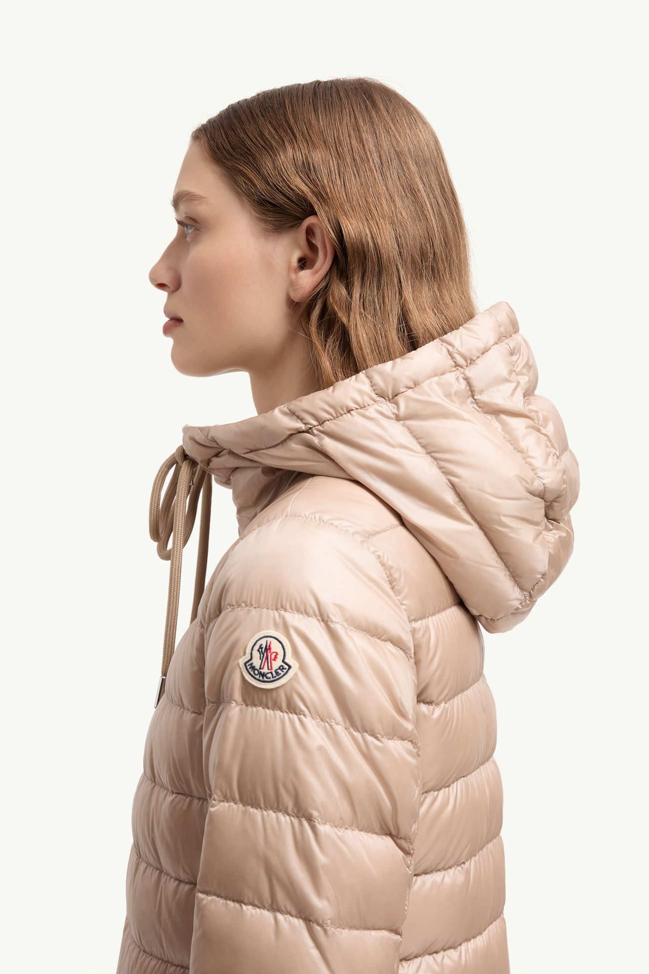 Piumino Corto Jasmin Donna Beige Chiaro Moncler 1