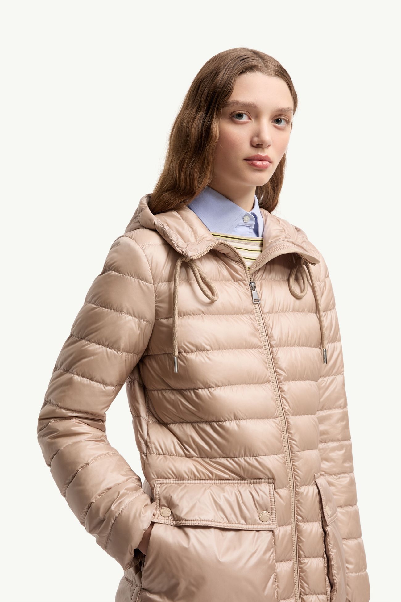 Plumífero corto Jasmin Mujer Beige Claro Moncler 5