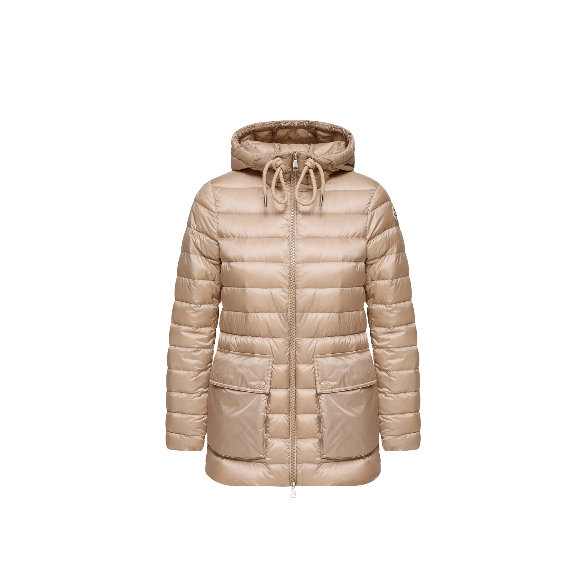 Moncler   Jasmin Short Down Jacket for Women in Beige, Size: 24