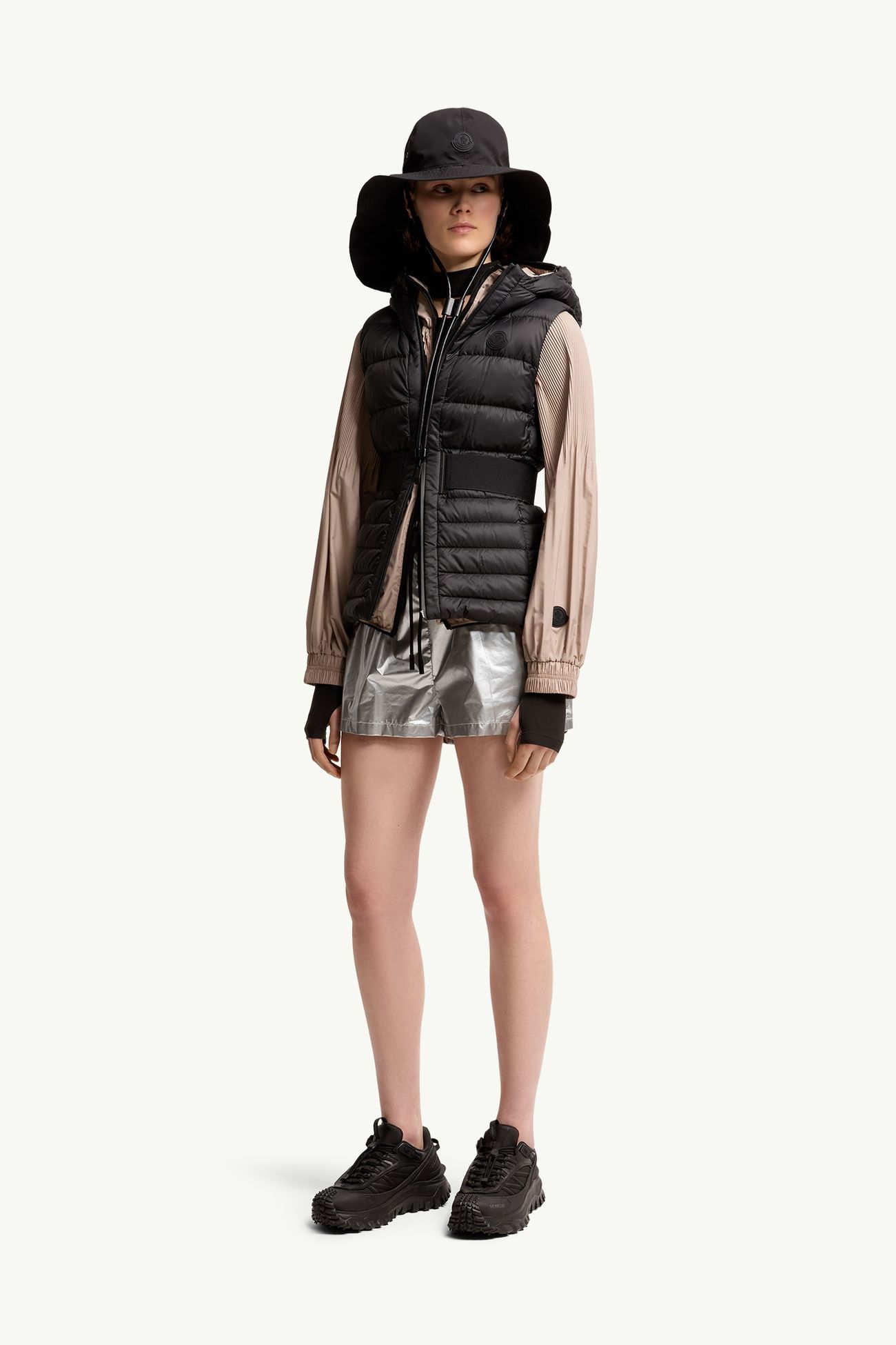 Melia Hooded Down Vest Women Black Moncler 0