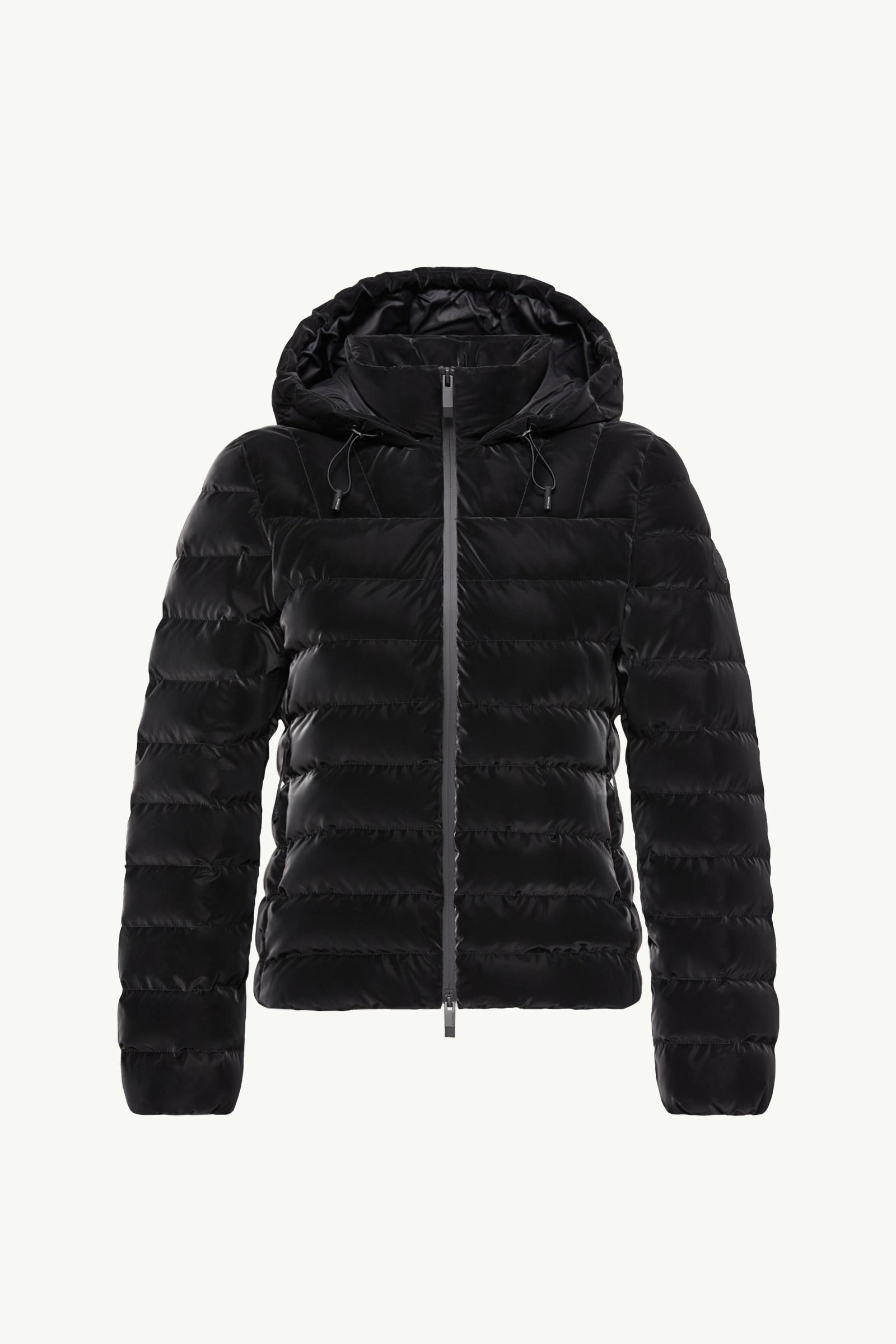 Piumino corto Trèfle con cappuccio Donna Nero Moncler, 1 of 0