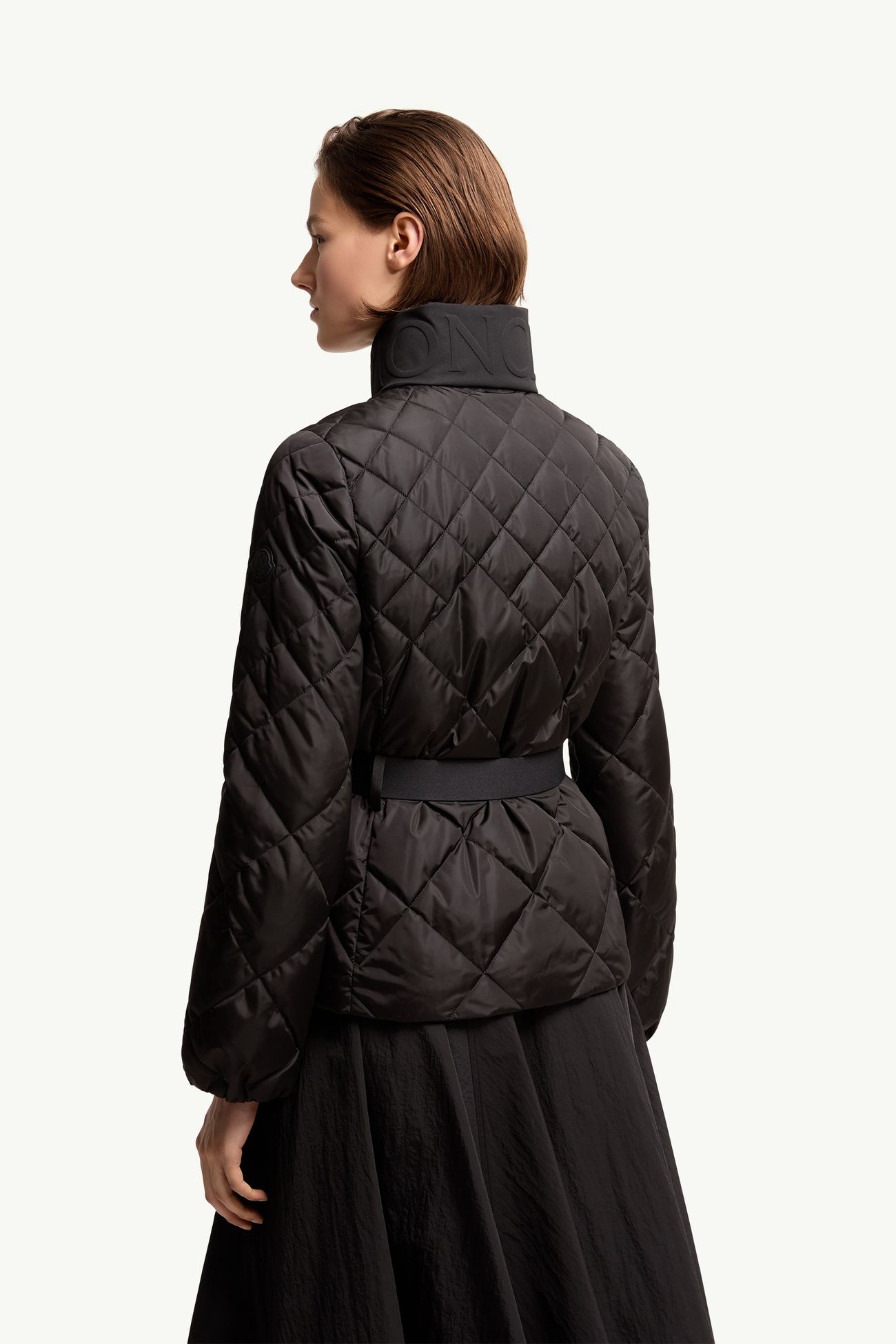 Piumino corto Balsamine con trapuntatura geometrica Donna Nero Moncler 4