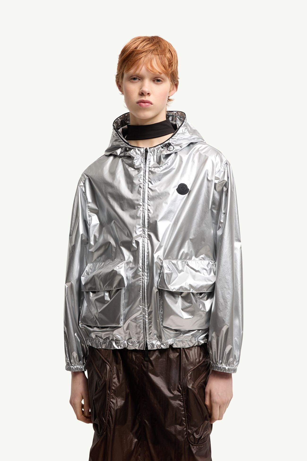 Chaqueta con capucha metalizada Ylang Mujer Plateado Moncler 3