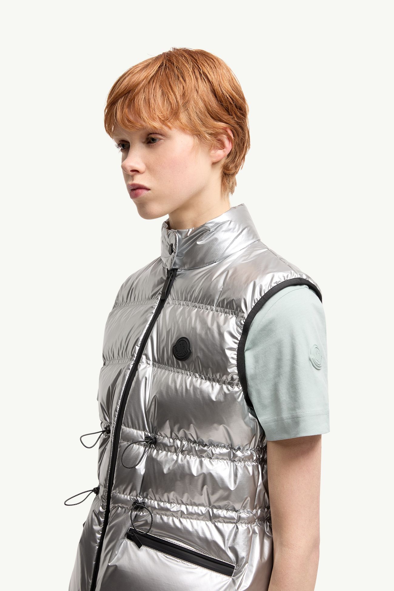 Pin Down Gilet Women Silver Moncler 1