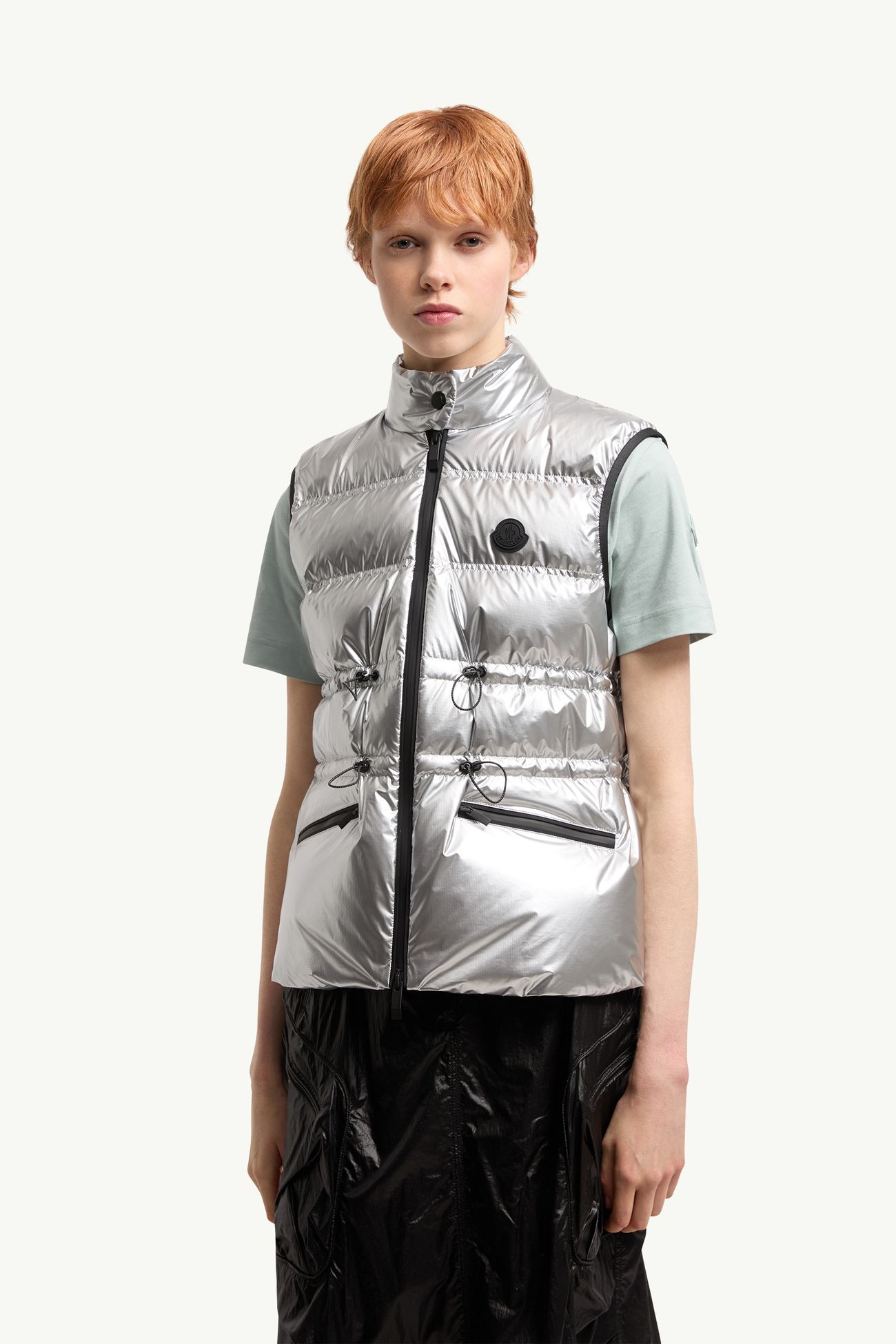 Doudoune sans manches Pin Femmes Argenté Moncler 3