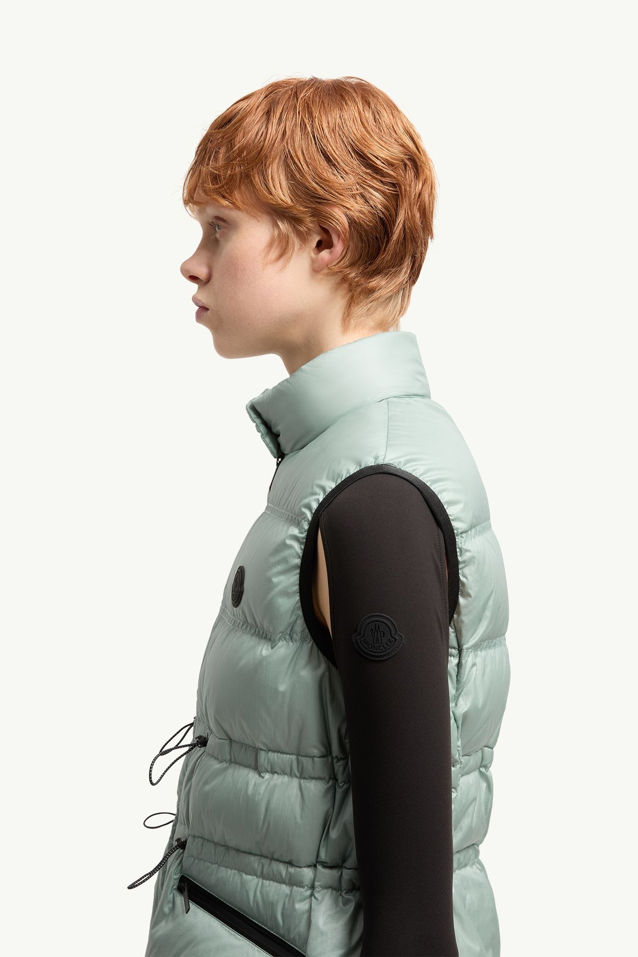 Pin Down Gilet Women Aqua Green Moncler 1