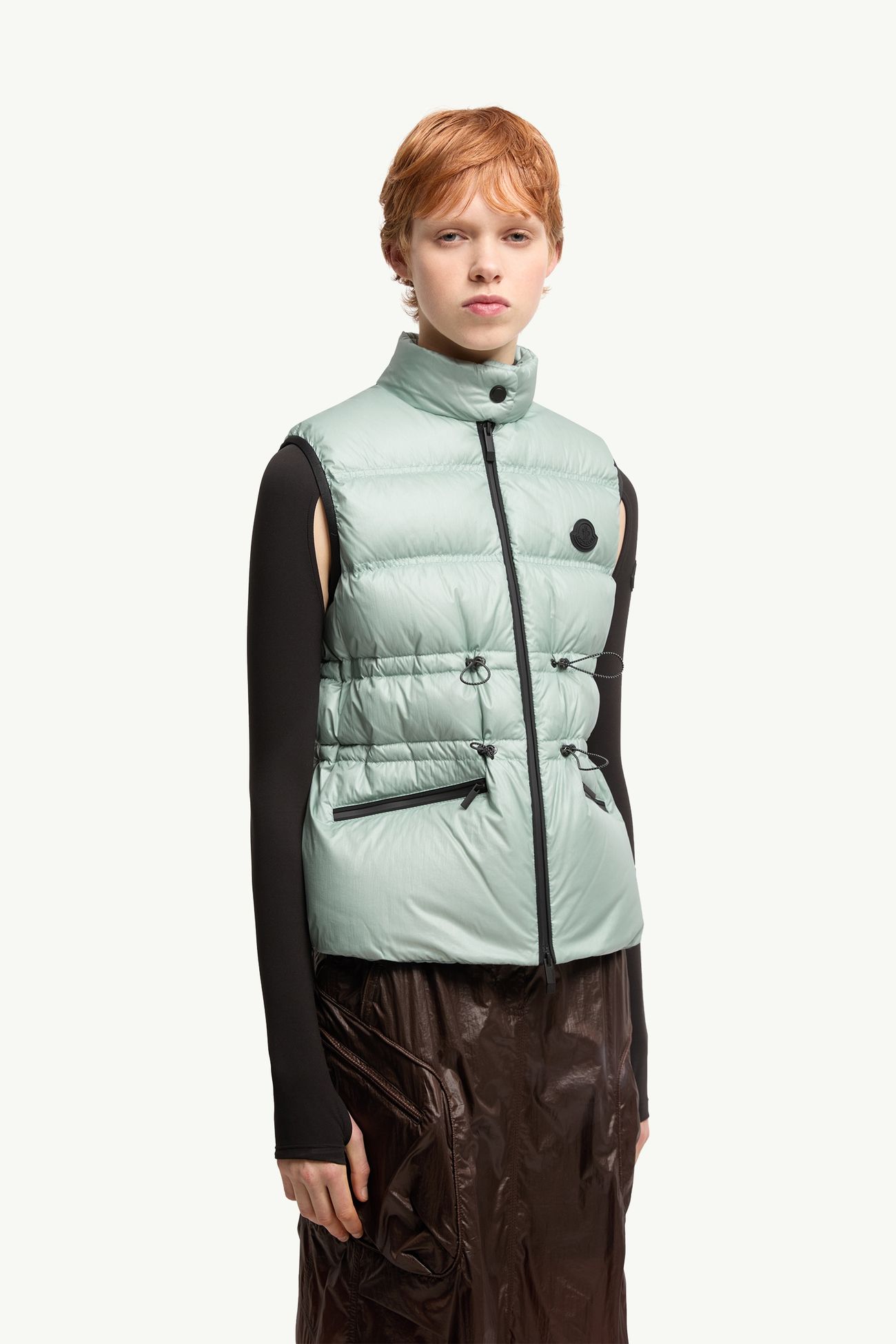 Chaleco plumífero Pin Mujer Verde Agua Moncler 3