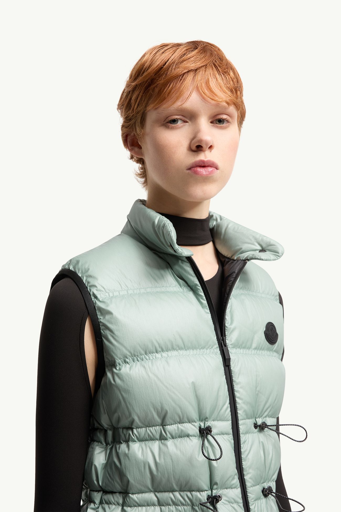 Pin Daunenweste Damen Wassergrün Moncler 5