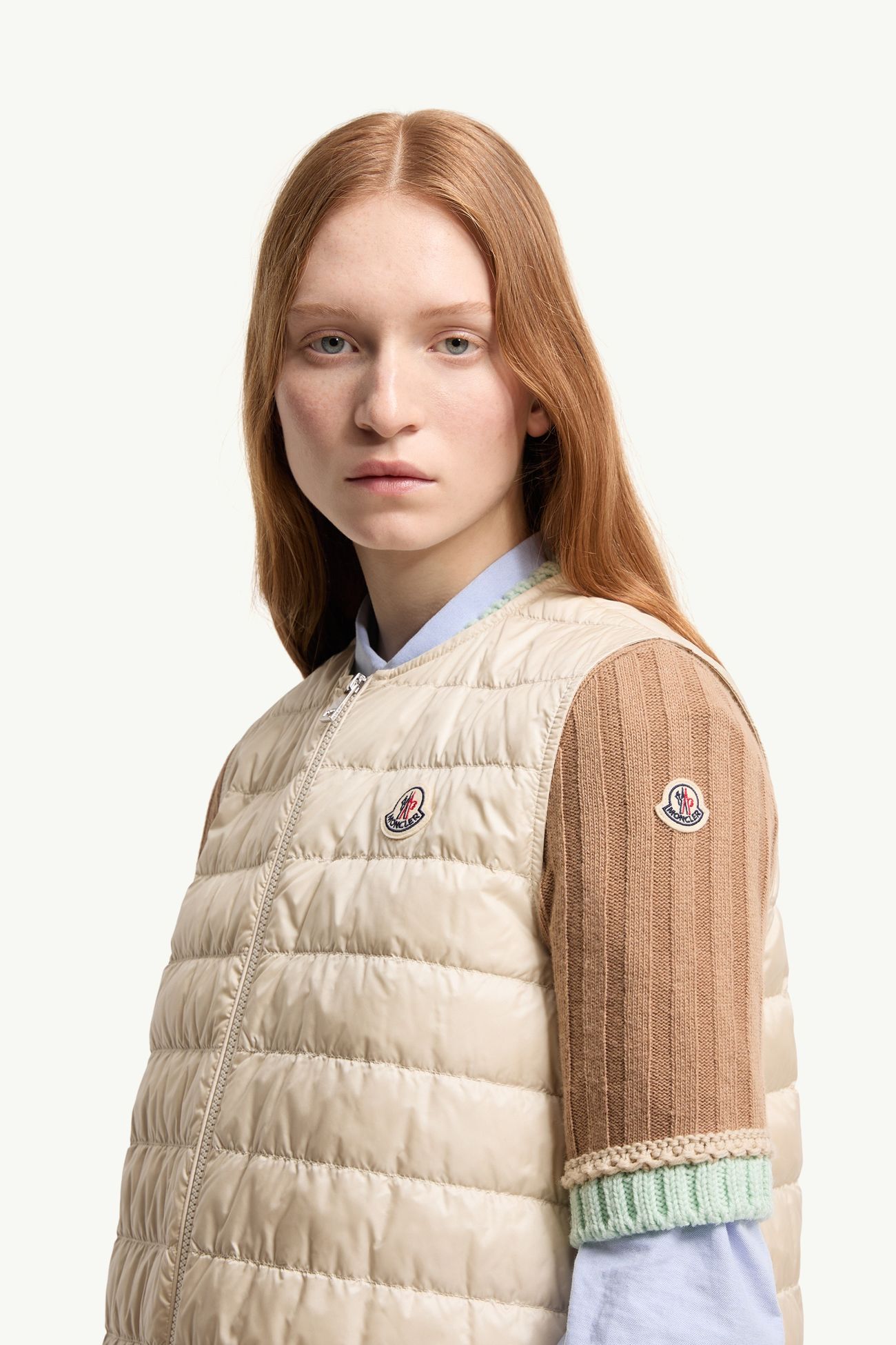 Doudoune longue 3-en-1 à capuche Begonia Femmes Beige Clair Moncler 1